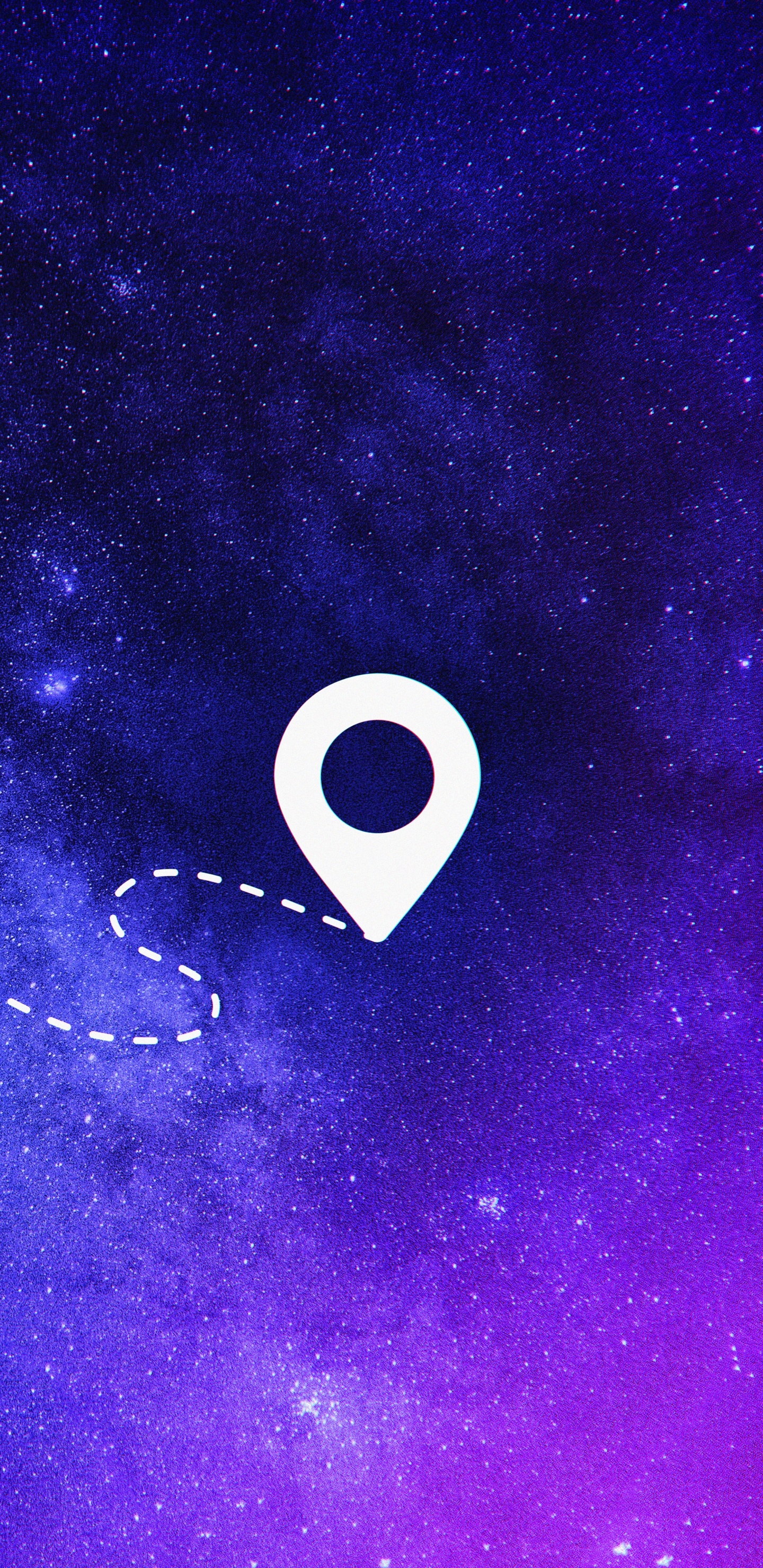 Обои космическое пространство, измеритель, пурпур, ночь, астрономический объект в разрешении 1440x2960