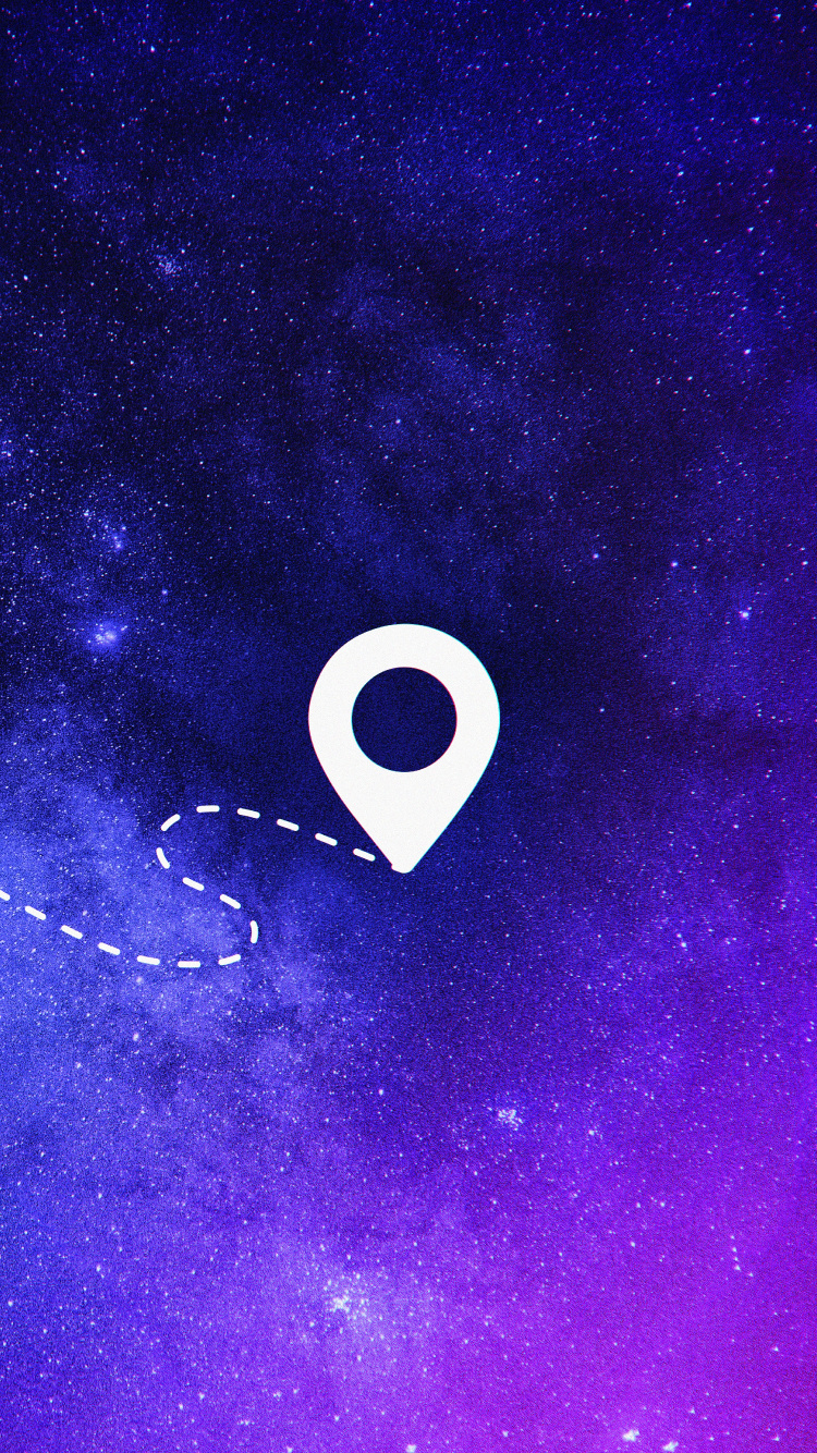 Обои космическое пространство, измеритель, пурпур, ночь, астрономический объект в разрешении 750x1334