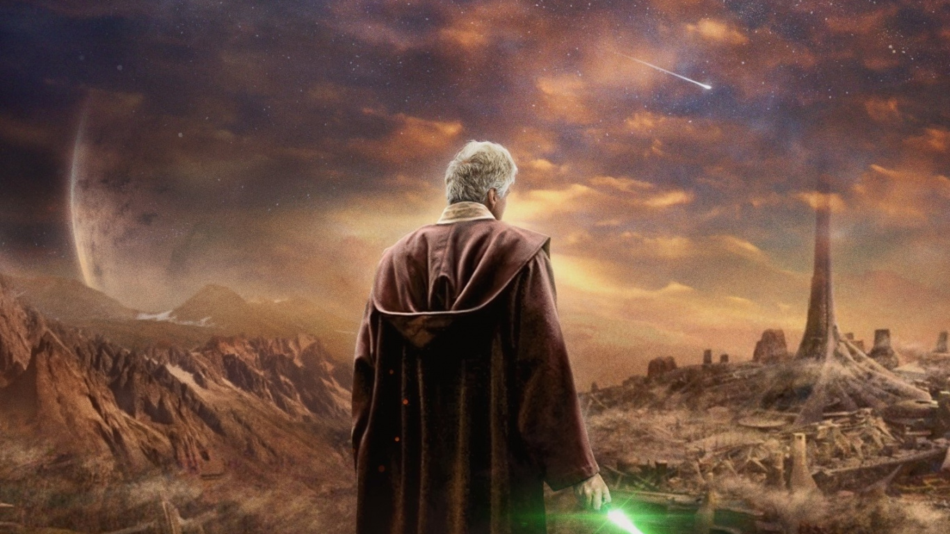 Обои постер, звездные войны, арт, вентилятор, фильм в разрешении 1366x768