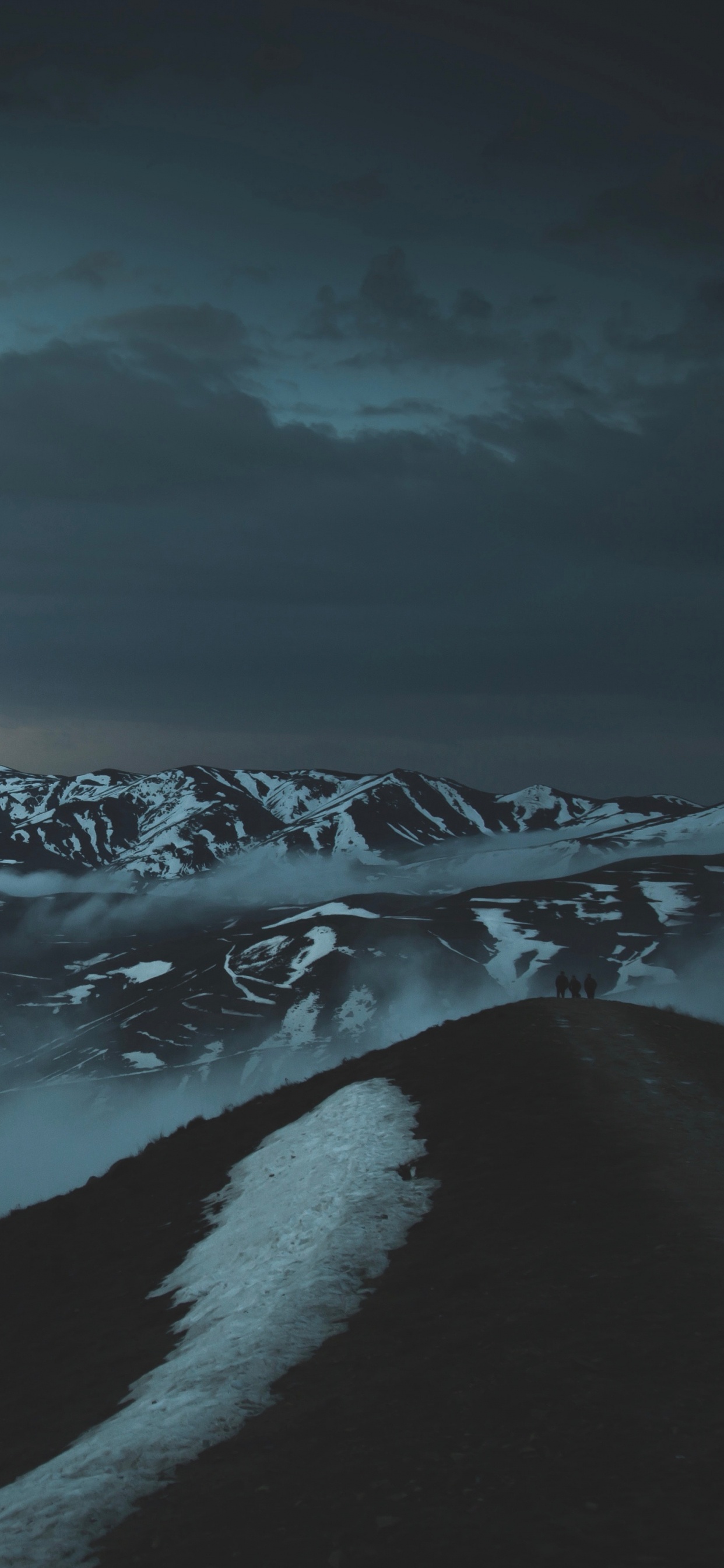 Обои облако, вода, свет, атмосфера, зима в разрешении 1242x2688