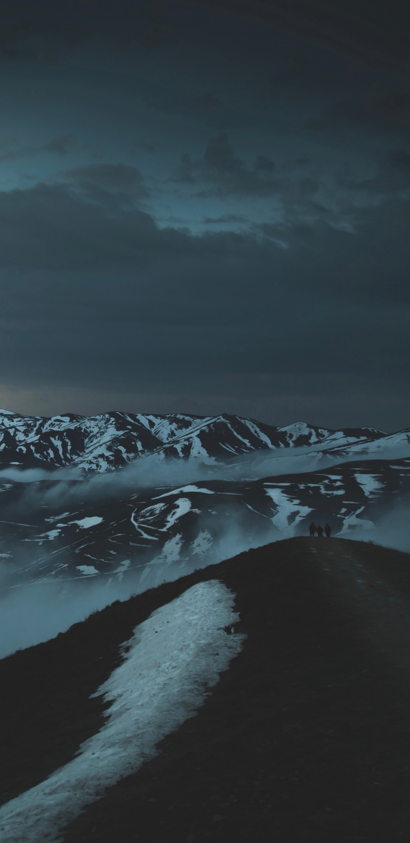 Обои облако, вода, свет, атмосфера, зима в разрешении 1440x2960