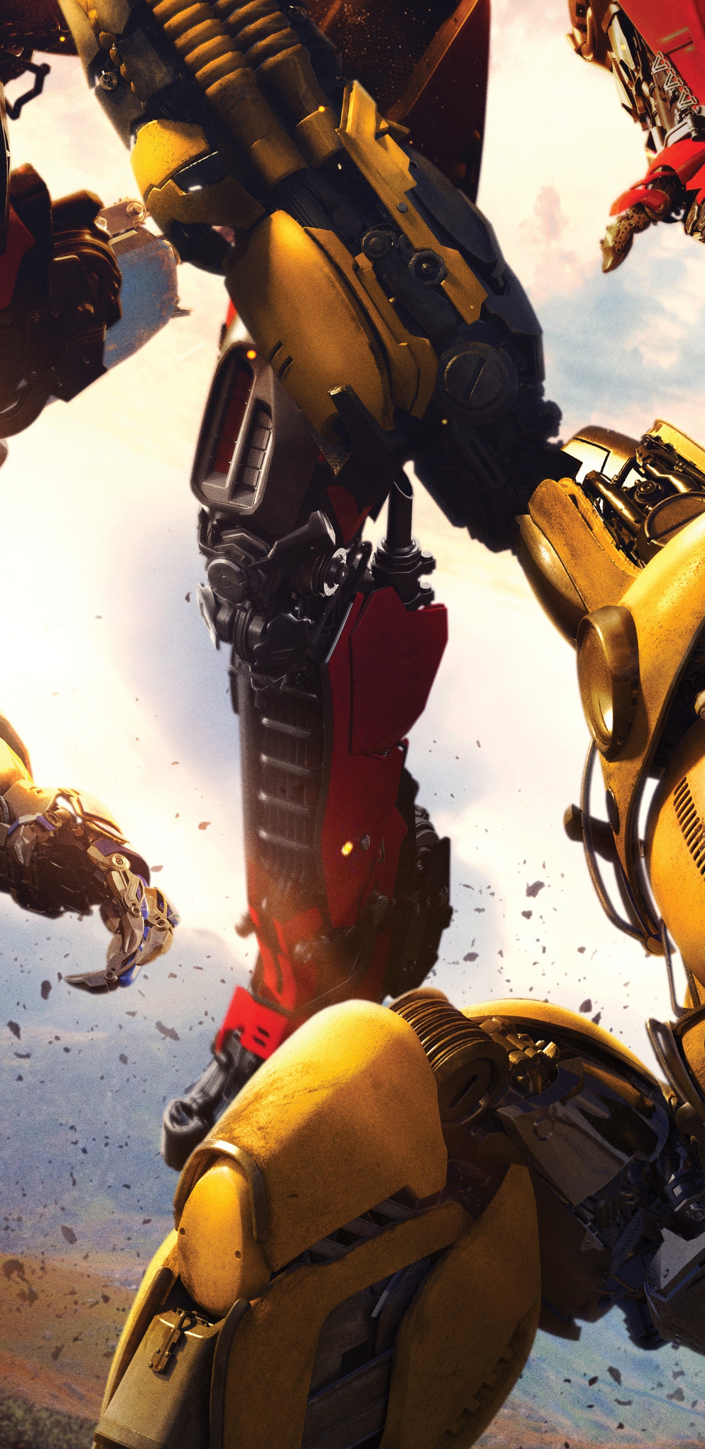 Обои робот, Бамблби, трансформеры, плакат шмель, Чарли Ватсон в разрешении 1440x2960