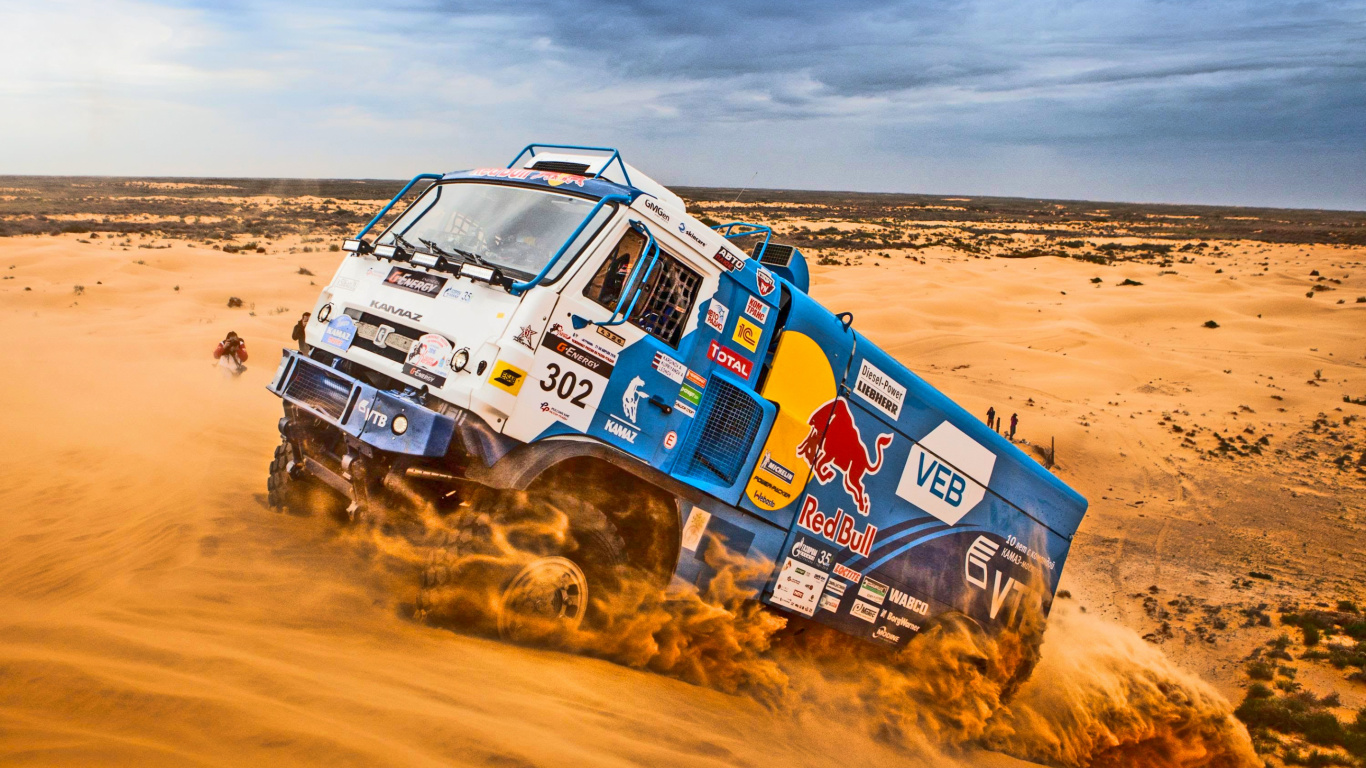 Обои КАМАЗ, КАМАЗ мастер, грузовик, сплочение, Офф-роуд в разрешении 1366x768