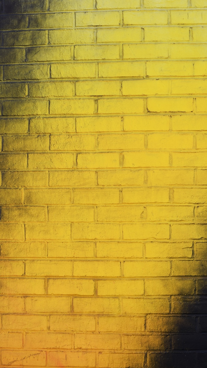 Обои свет, полутона и оттенки, желтый, черный, кирпич в разрешении 720x1280