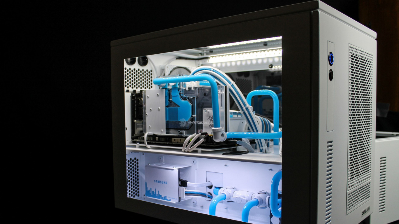 Обои CaseLabs, технологии, электроника, электронное устройство, водяное охлаждение в разрешении 1366x768