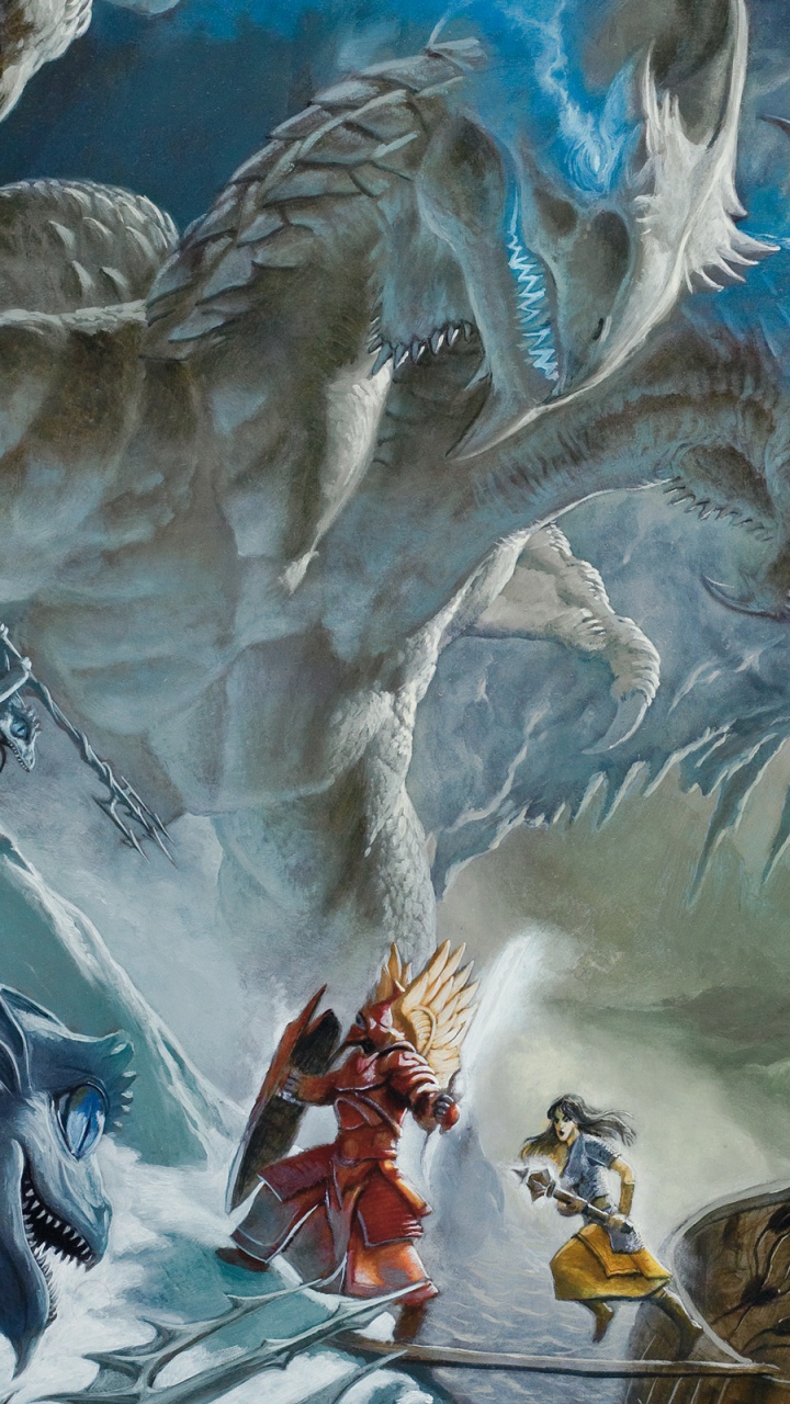 Обои подземелья драконов, дракон, подземелий, мифология, компьютерная игра в разрешении 720x1280