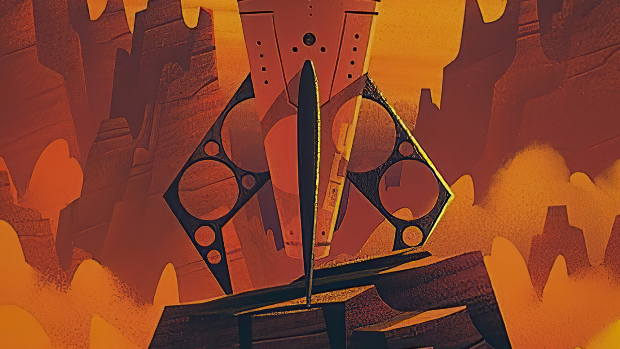 Обои коричневый цвет, мир, Апельсин, освещение, арт в разрешении 1280x720