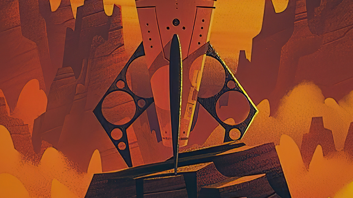 Обои коричневый цвет, мир, Апельсин, освещение, арт в разрешении 1366x768