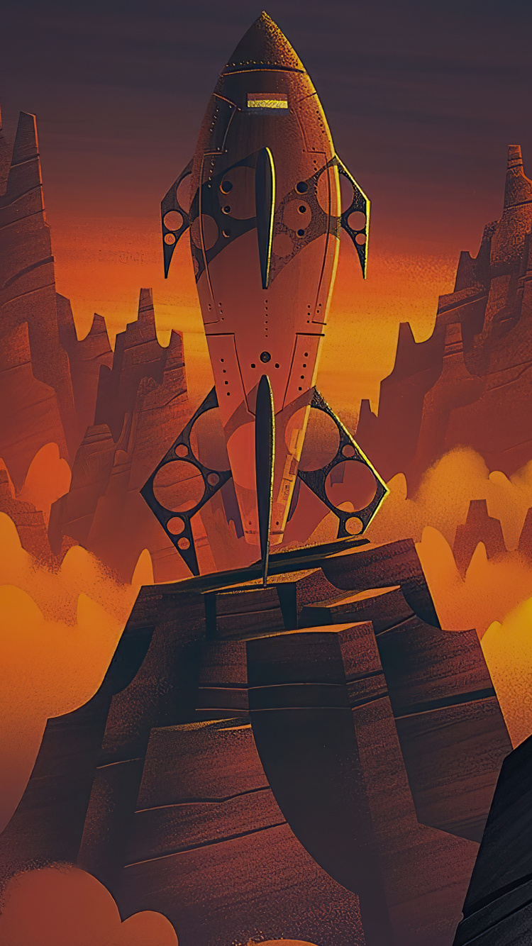 Обои коричневый цвет, мир, Апельсин, освещение, арт в разрешении 750x1334