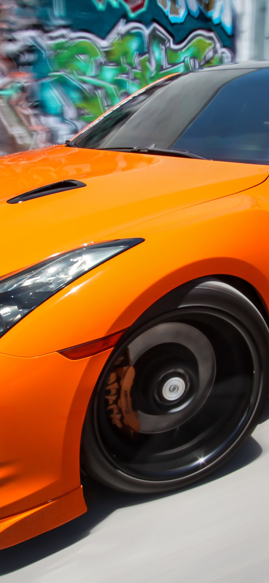 Обои 2010 Ниссан ГТ-Р, авто, спорткар, Ниссан, суперкар в разрешении 1125x2436