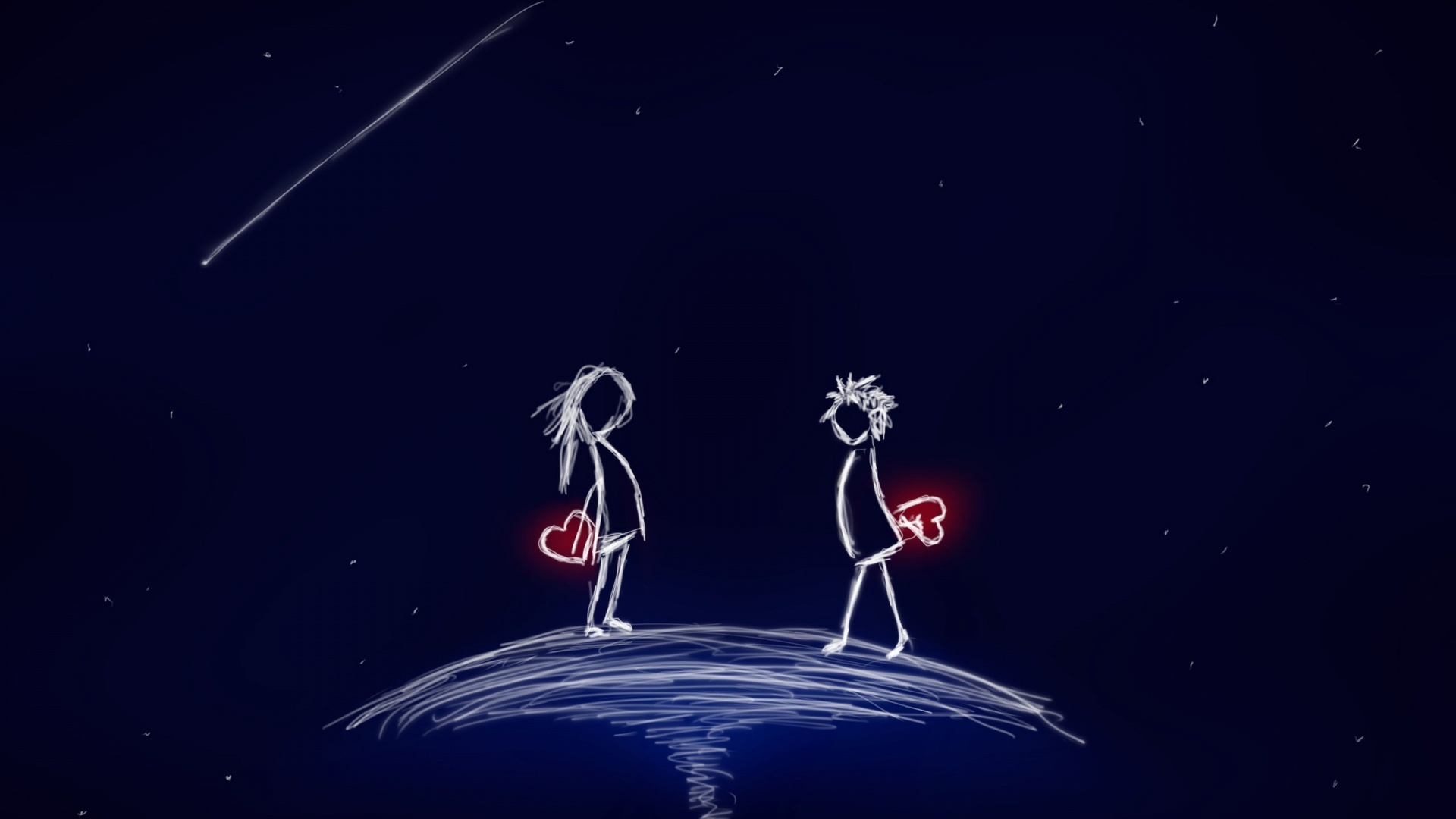 Обои люблю искусство, арт, картинка, цифровое искусство, мультик в разрешении 1920x1080