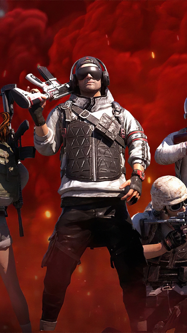 Обои PUBG, развлечение, красный цвет, музыка, музыкальный исполнитель в разрешении 720x1280