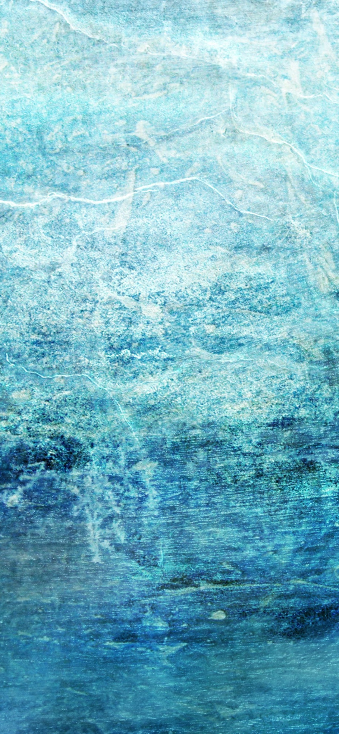 Обои лед, текстура, синий, Аква, бирюза в разрешении 1125x2436