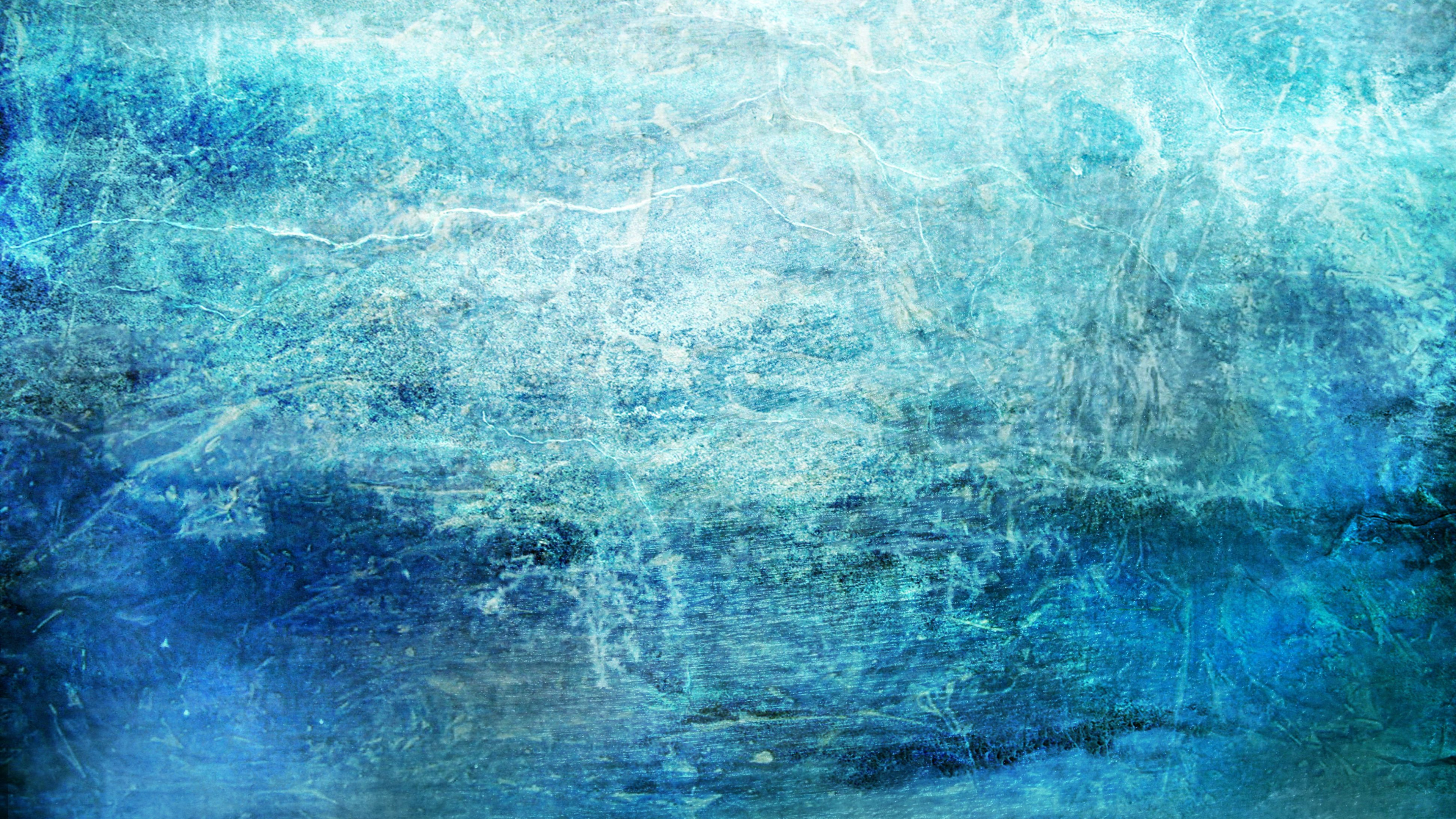 Обои лед, текстура, синий, Аква, бирюза в разрешении 3840x2160