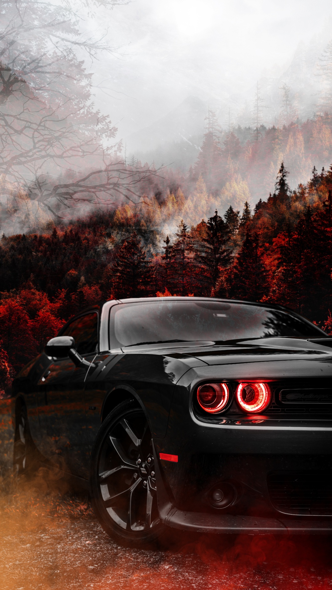 Обои Додж Челленджер, dodge, Додж Демон, Dodge Challenger широкоформатный  Redeye, легковые автомобили для iPhone 6S+/7+/8+ бесплатно, заставка  1080x1920 - скачать картинки и фото