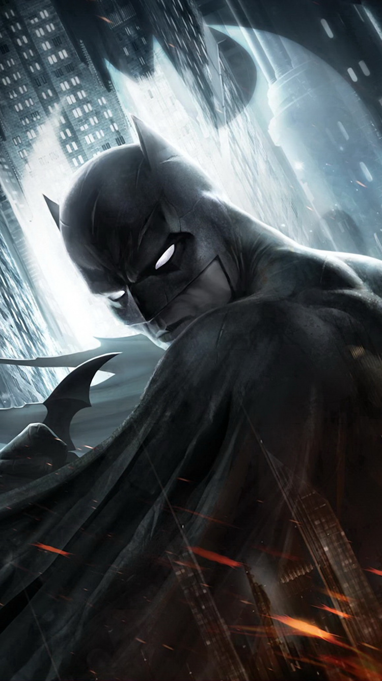 Обои Возвращение Темного Рыцаря, Лидер Мутантов, Темный Рыцарь Трилогия, ГотэмСити, Вселенная DC в разрешении 750x1334