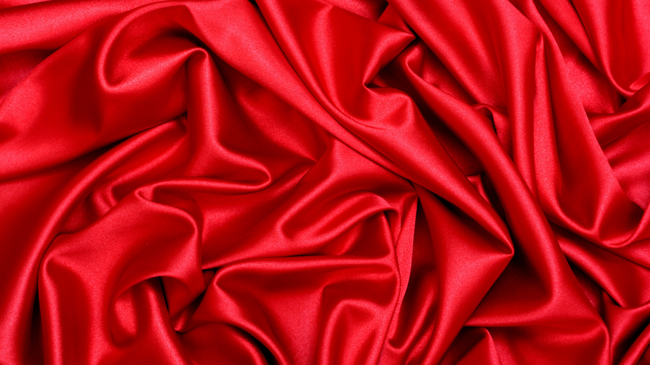 Обои атласный, ткань, шелк, красный цвет, бархат в разрешении 1280x720