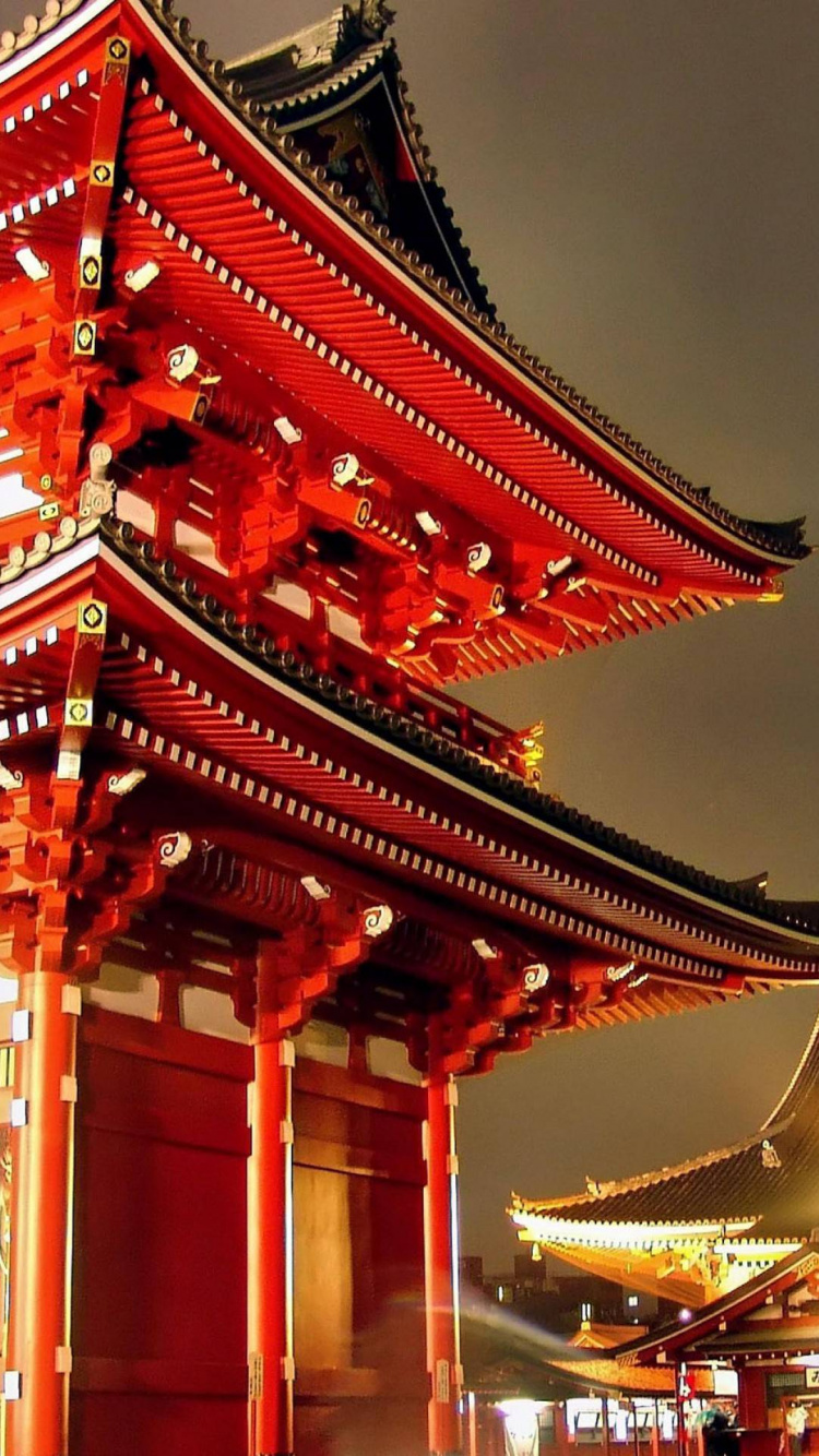 Обои hzmon, синтоистский храм, храм, китайская архитектура, святыня в разрешении 750x1334