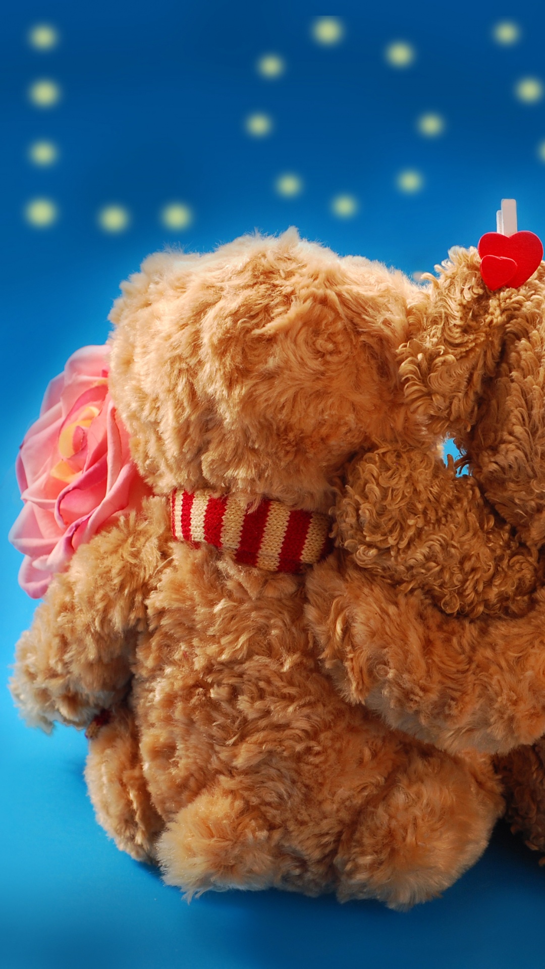 Обои День Святого Валентина, плюшевый мишка, мягкая игрушка, плюш, игрушка в разрешении 1080x1920