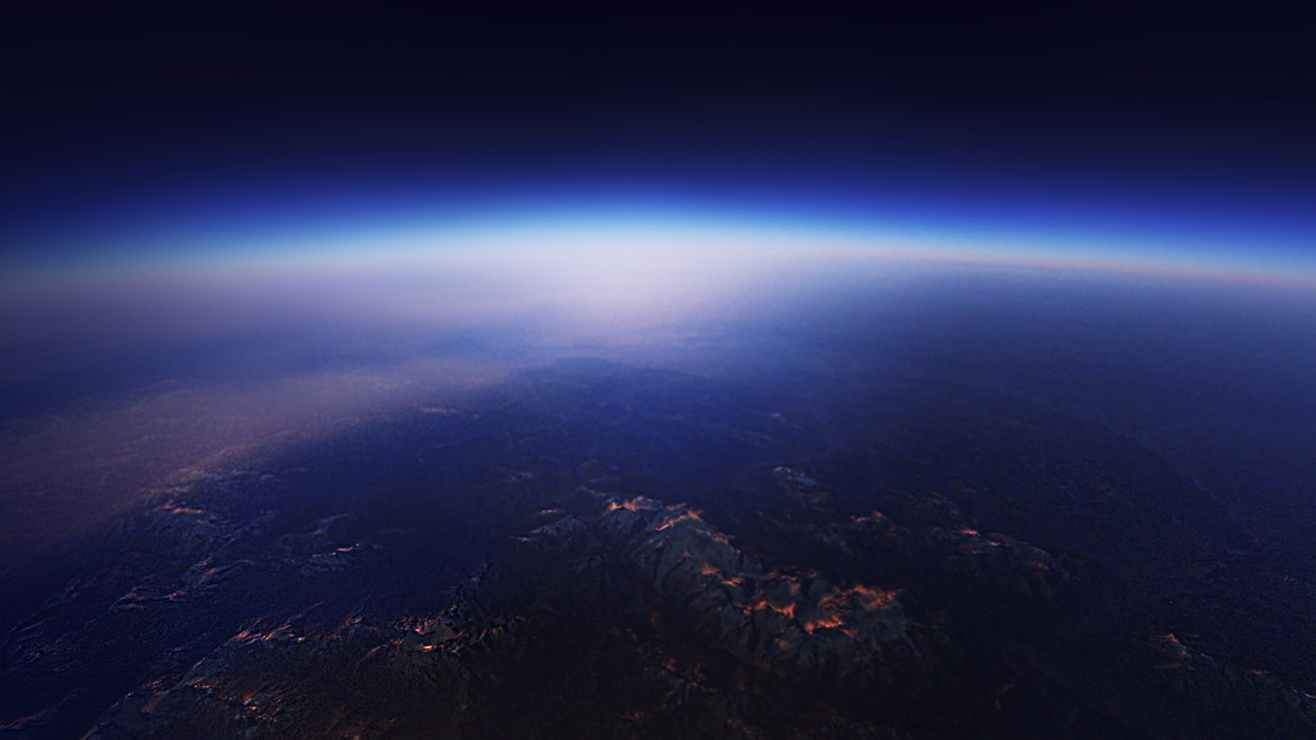 Обои Андроид Орео, андроид, атмосфера, земля, космос в разрешении 2560x1440