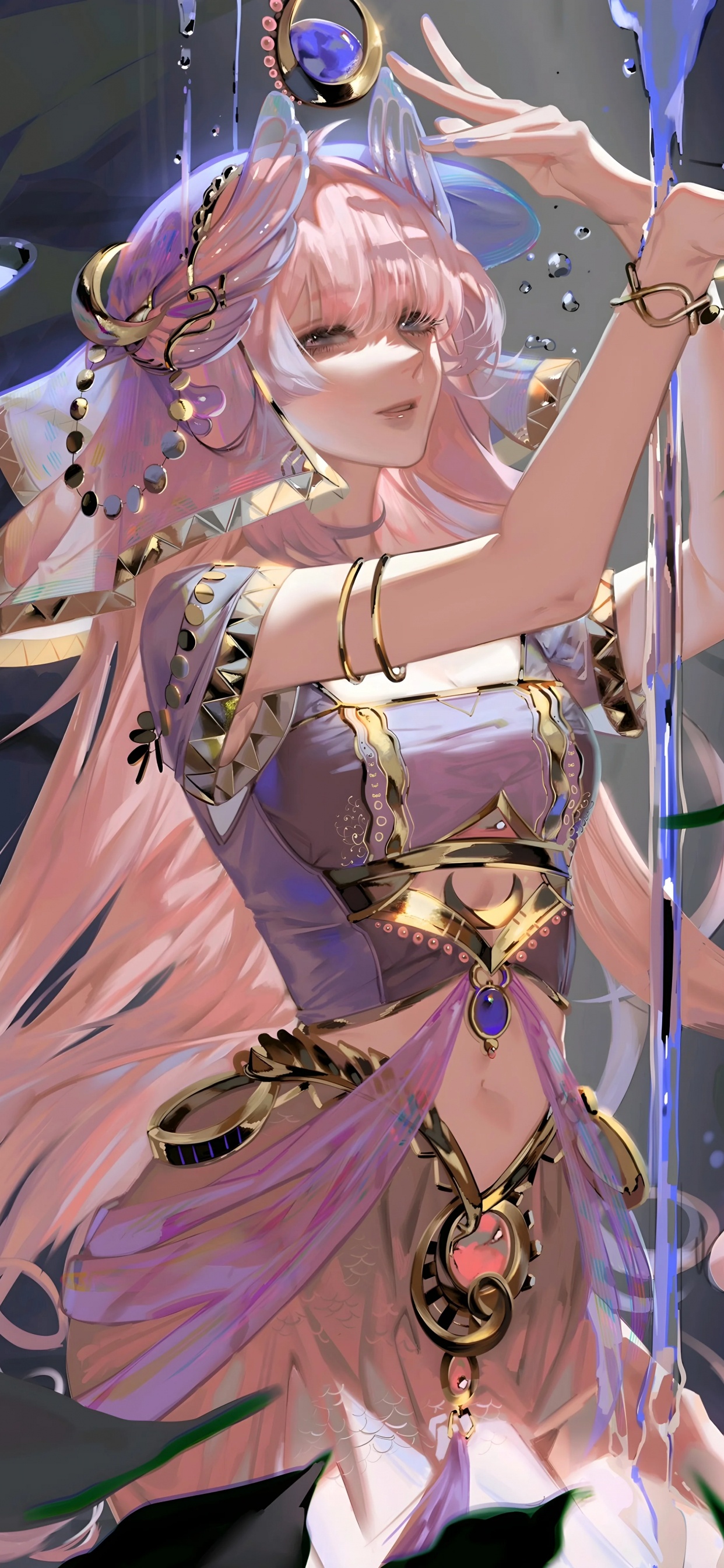 Обои кокоми фанарт, Геншин удар, арт, мультик, фан арт в разрешении 1242x2688