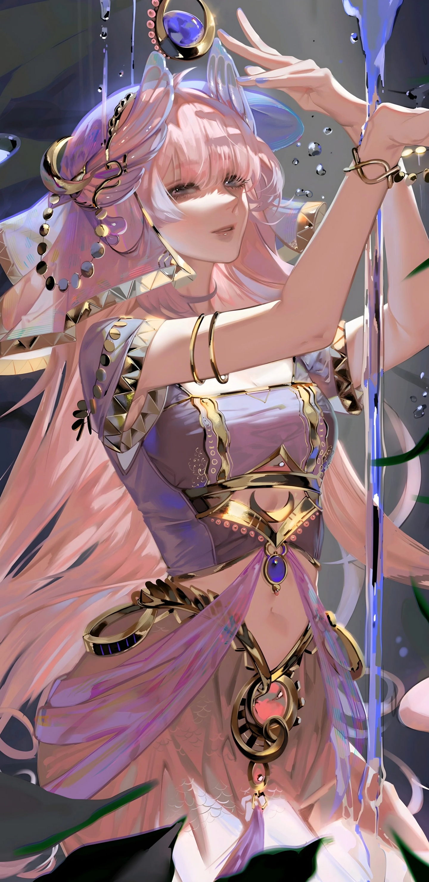 Обои кокоми фанарт, Геншин удар, арт, мультик, фан арт в разрешении 1440x2960