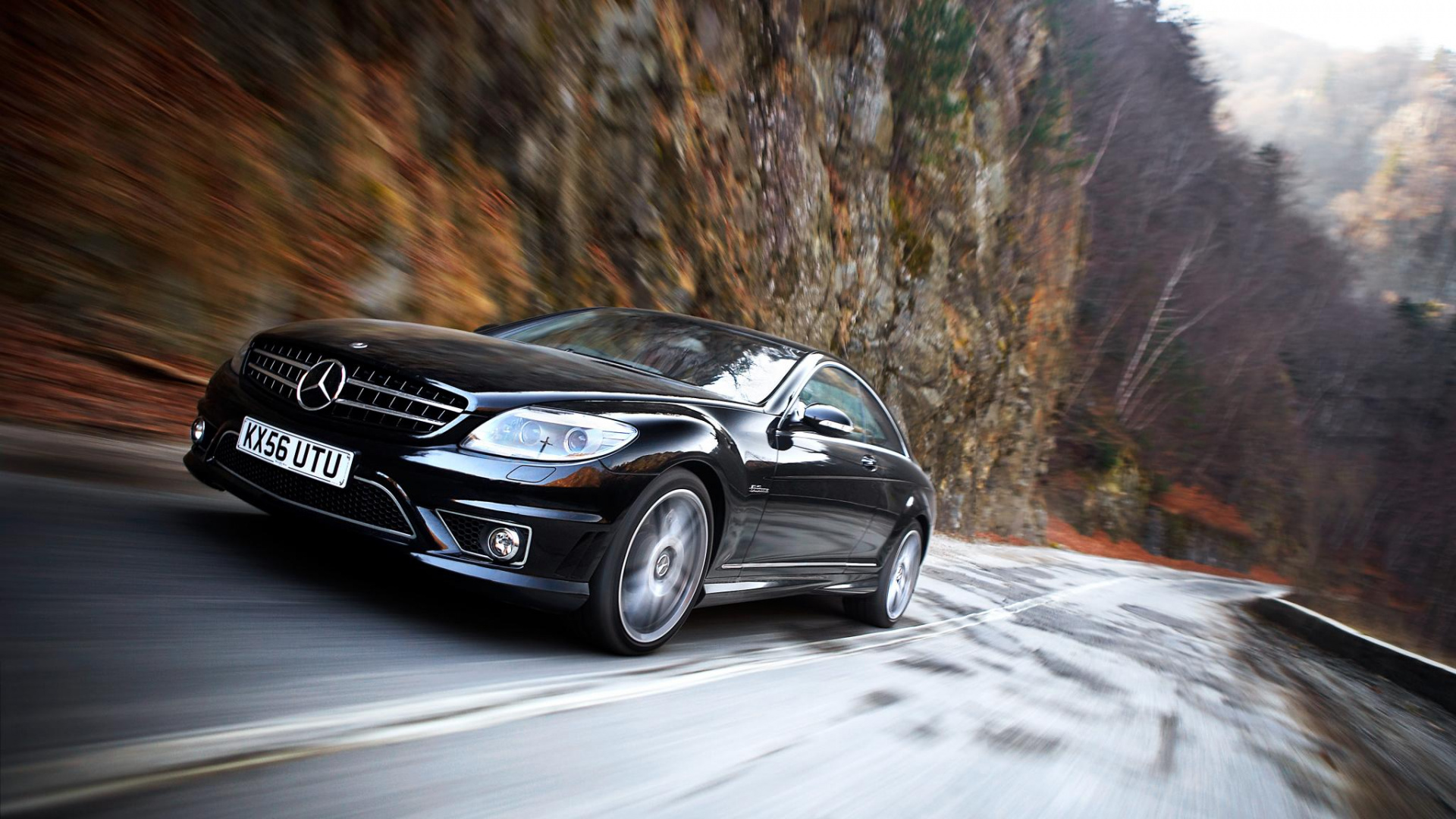 Обои Mercedes-Benz CL-Class, авто, Мерседес АМГ, автомобиль среднего размера, дорога в разрешении 1920x1080