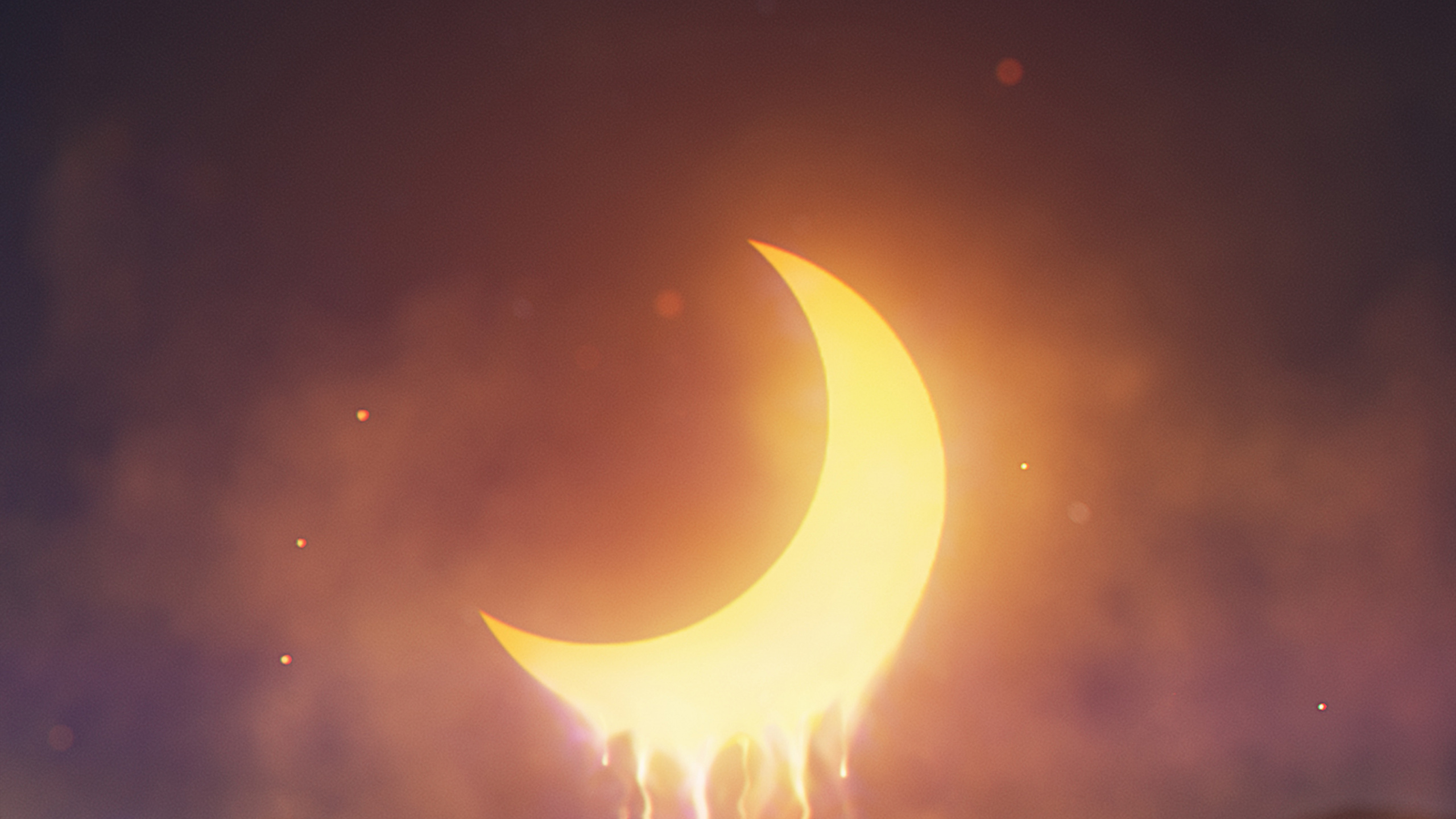 Обои земля, атмосфера, луна, окружающая среда, сумрак в разрешении 2560x1440