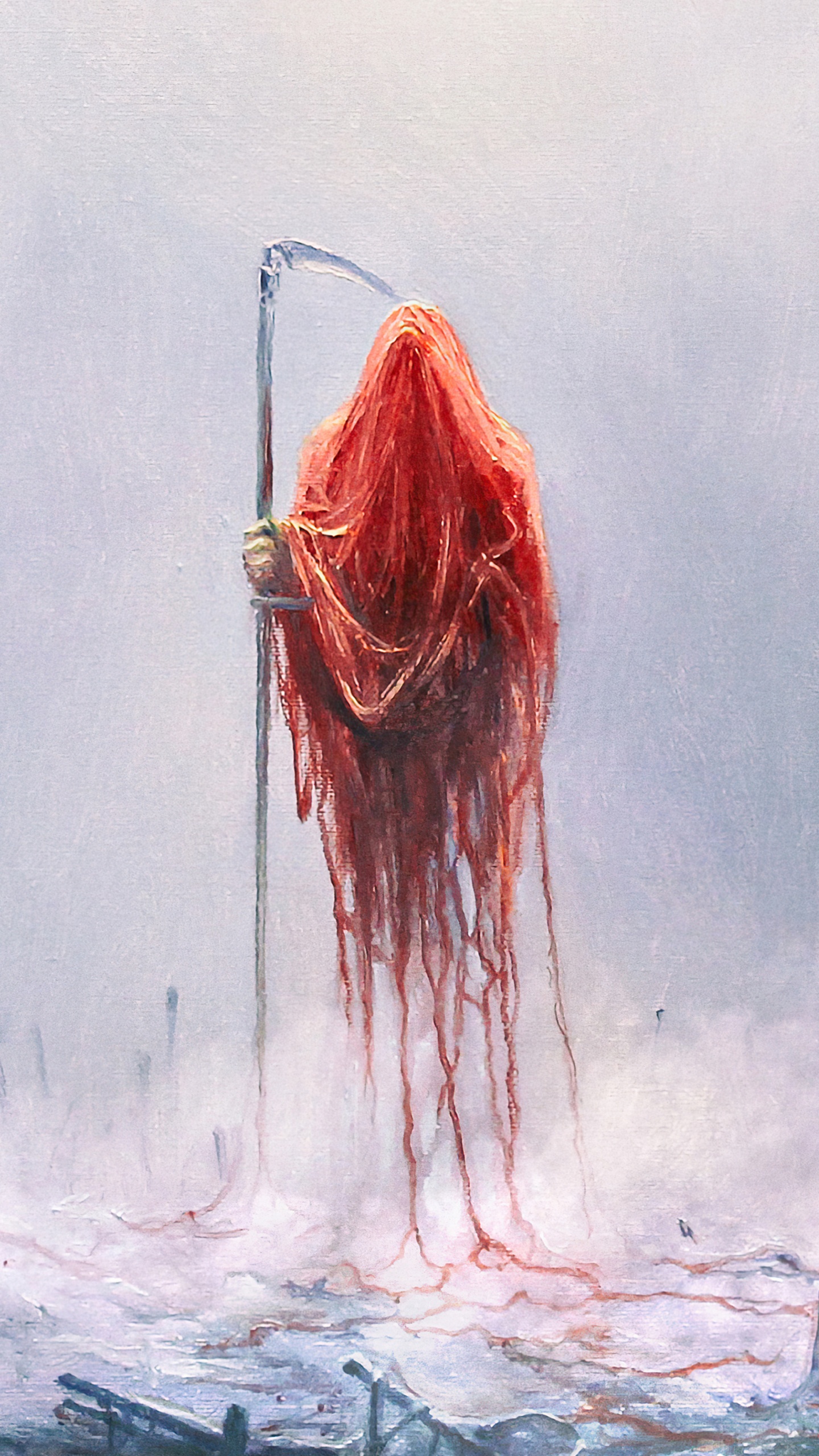 Обои Лорна Шор, Мариуш Левандовски, арт, и я возвращаюсь в небытие, живопись в разрешении 1440x2560