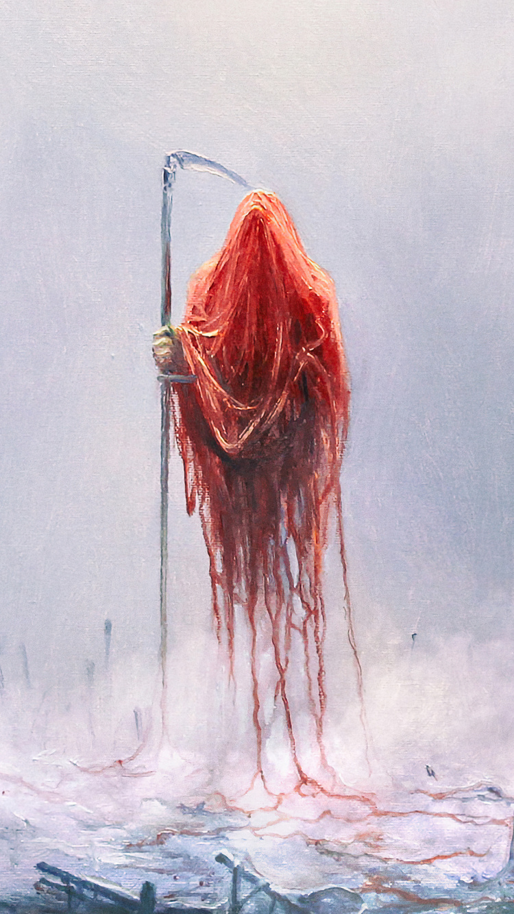 Обои Лорна Шор, Мариуш Левандовски, арт, и я возвращаюсь в небытие, живопись в разрешении 750x1334