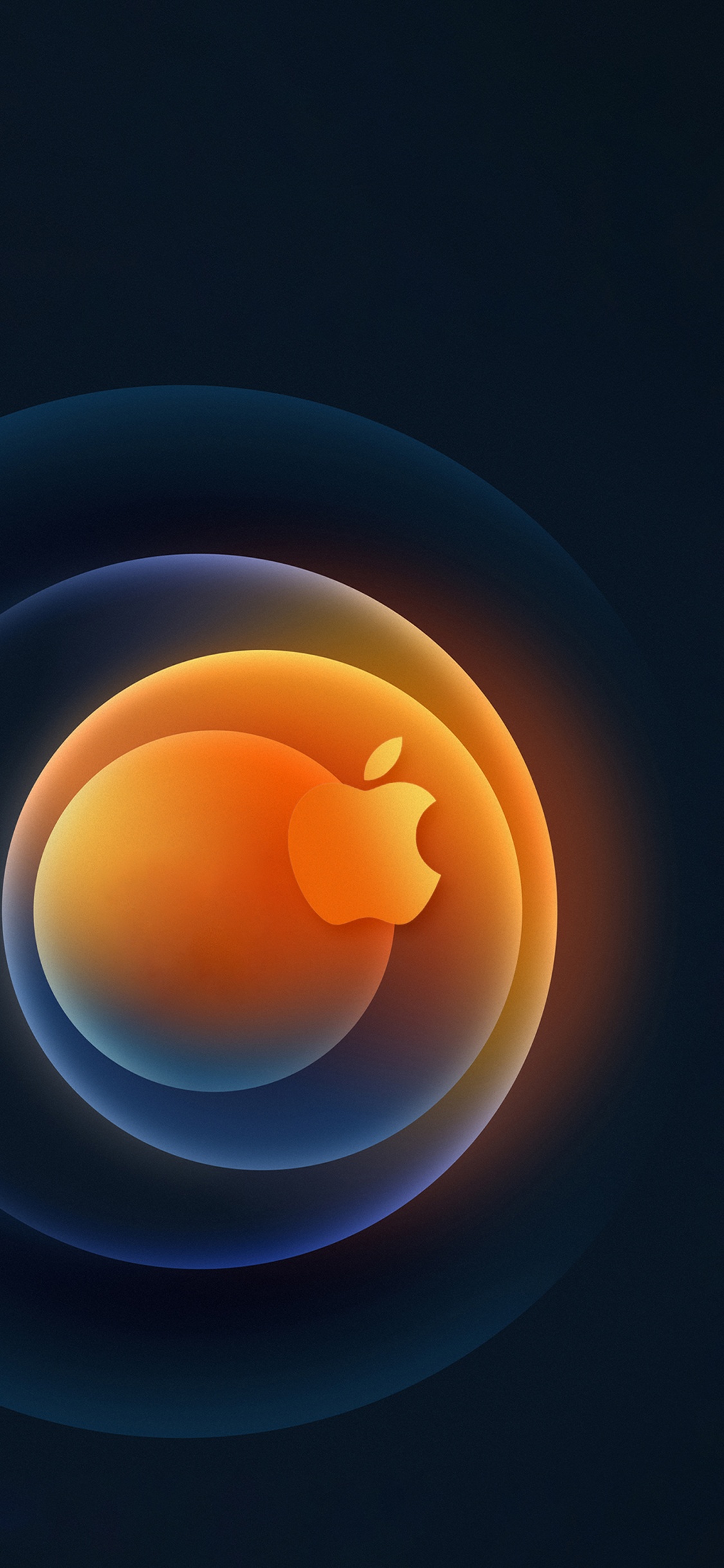 Обои apple, iPhone, яблоко, Апельсин, красочность в разрешении 1125x2436
