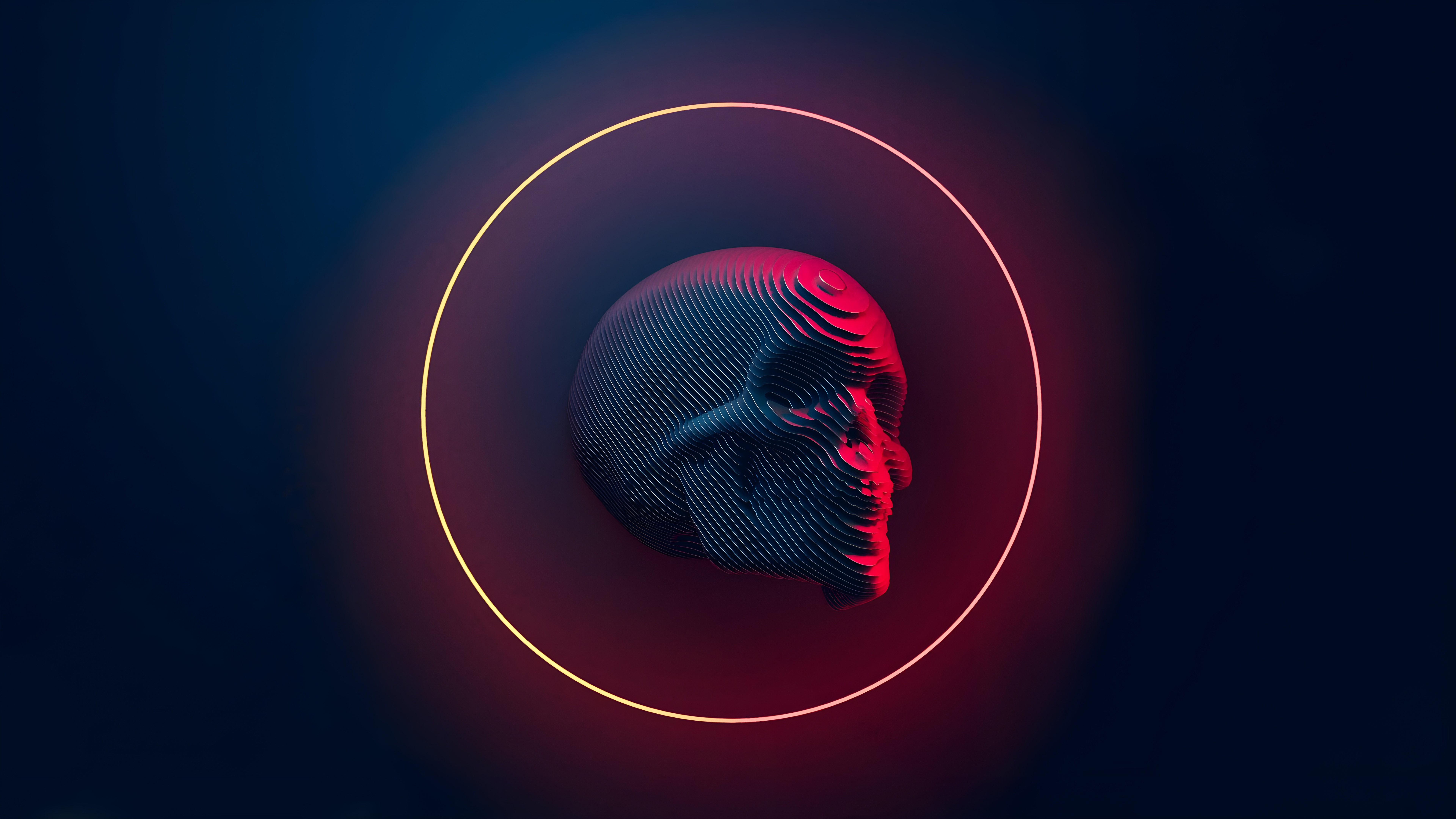 Обои арт, газ, круг, технологии, электрик в разрешении 7680x4320