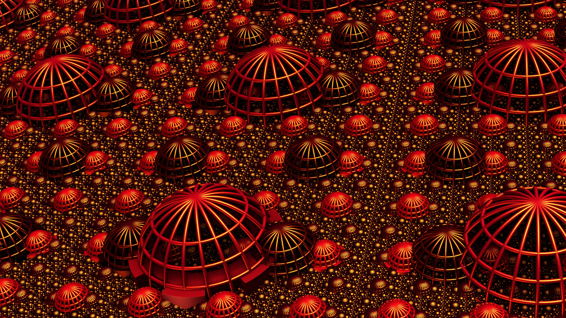 Обои иллюстрация, ткань, фрактал, симметрия, круг в разрешении 1920x1080