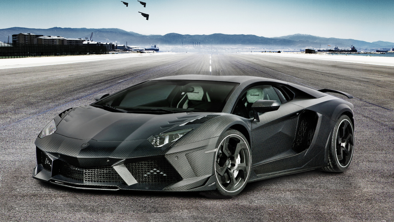 Обои Mansory Aventador Carbonado, Ламборджини, легковые автомобили, Ламборгини авентадор, спорткар в разрешении 1280x720