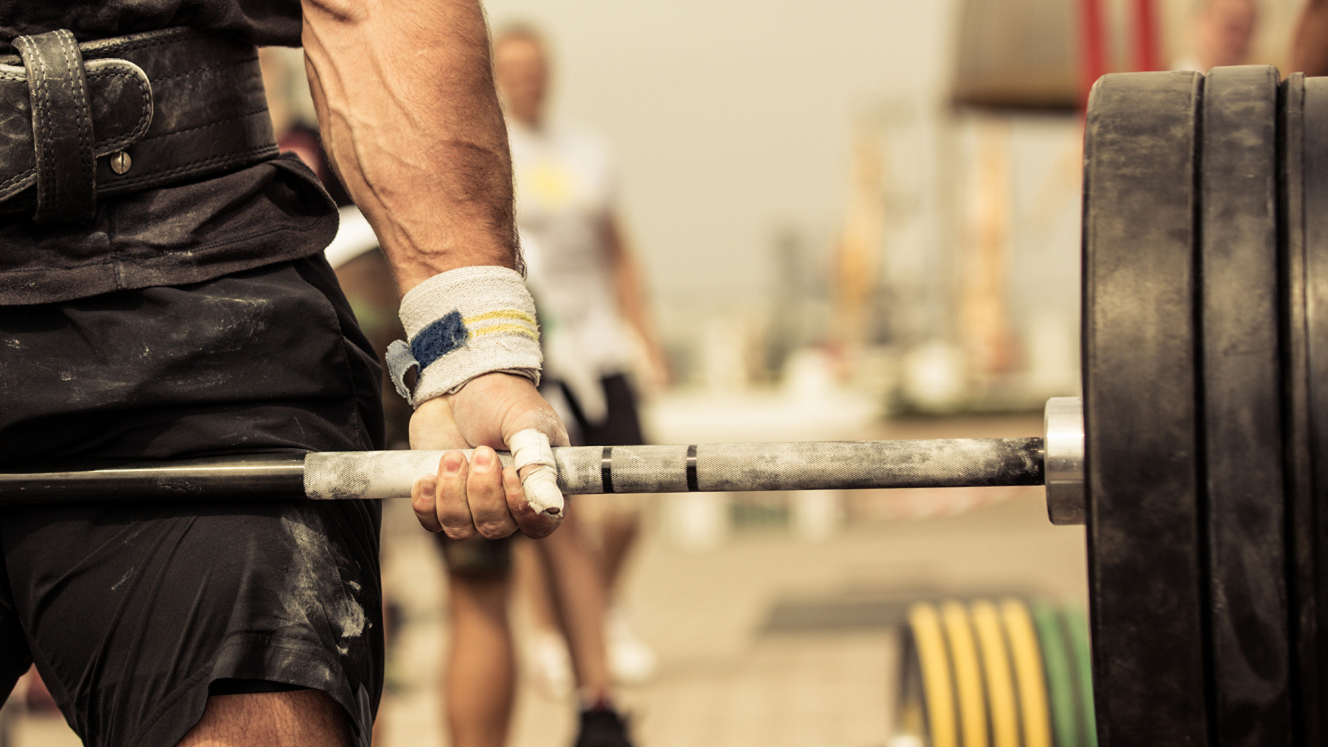 Обои физическая подготовка, Бодибилдинг, силовая тренировка, штанга, пауэрлифтинг в разрешении 1920x1080