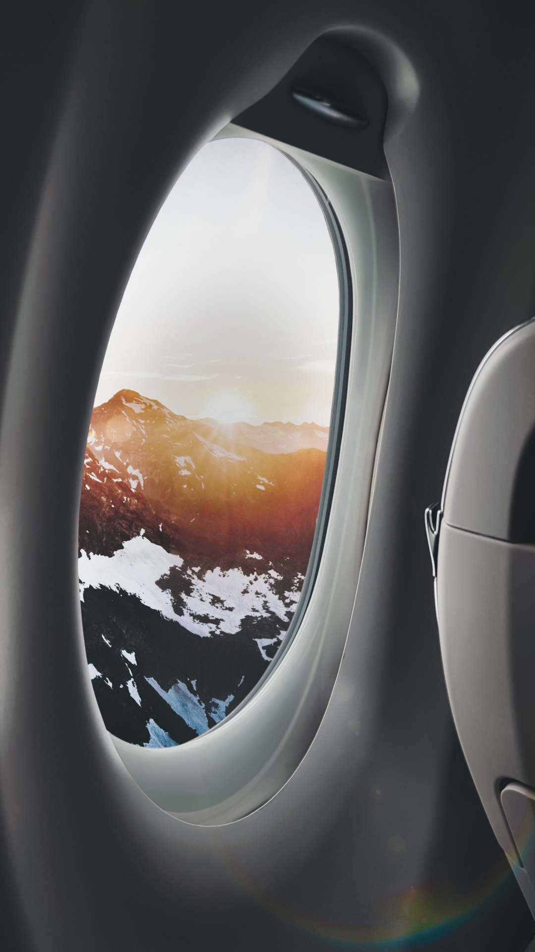 Обои самолет, полет, самолеты, окно, авиакомпания в разрешении 1080x1920