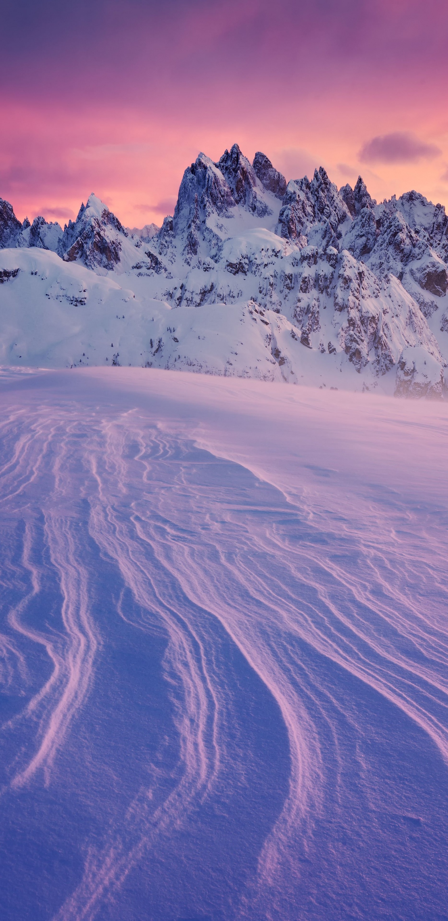 Обои облако, гора, атмосфера, снег, экорегион в разрешении 1440x2960