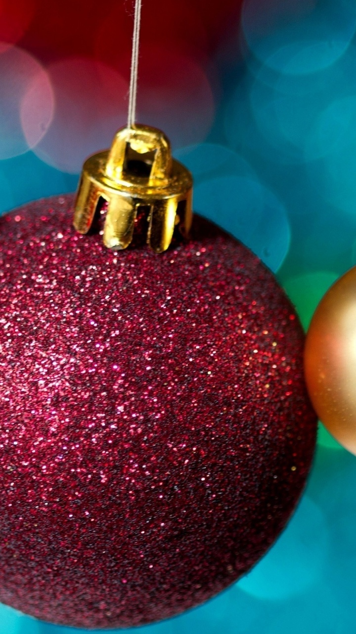 Обои Рождественский день, рождественский орнамент, Рождественские украшения, Рождество, блеск в разрешении 720x1280