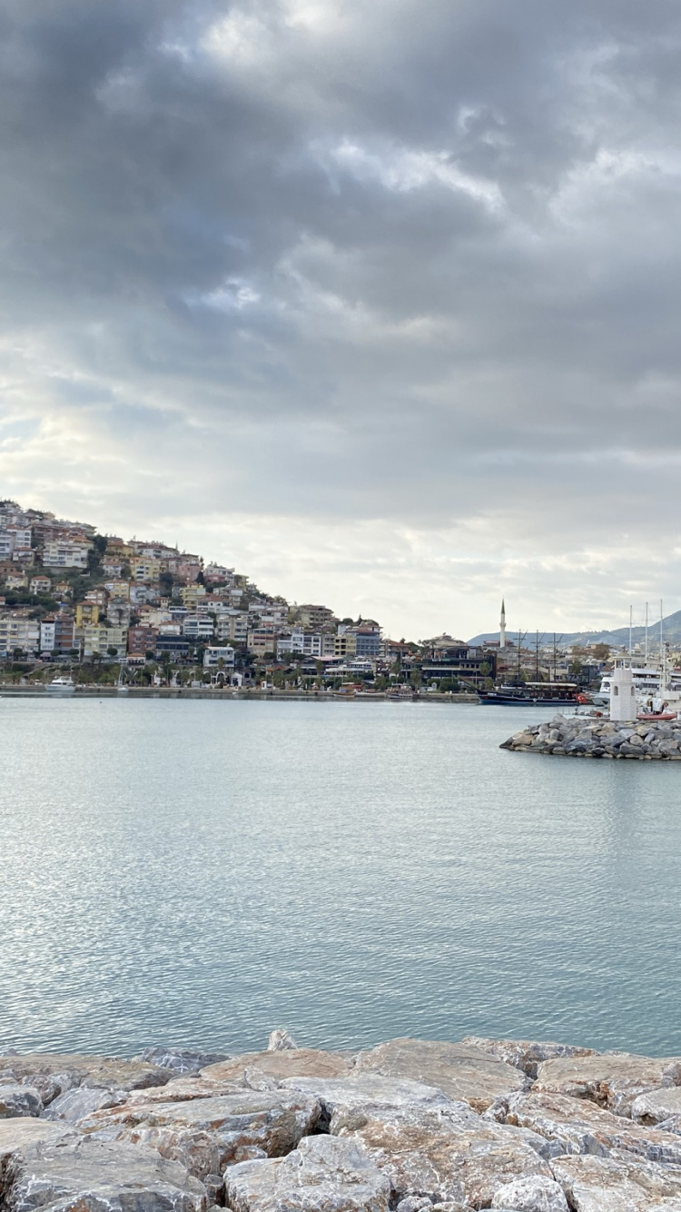 Обои кизилкуле, вода, облако, гора, озеро в разрешении 750x1334