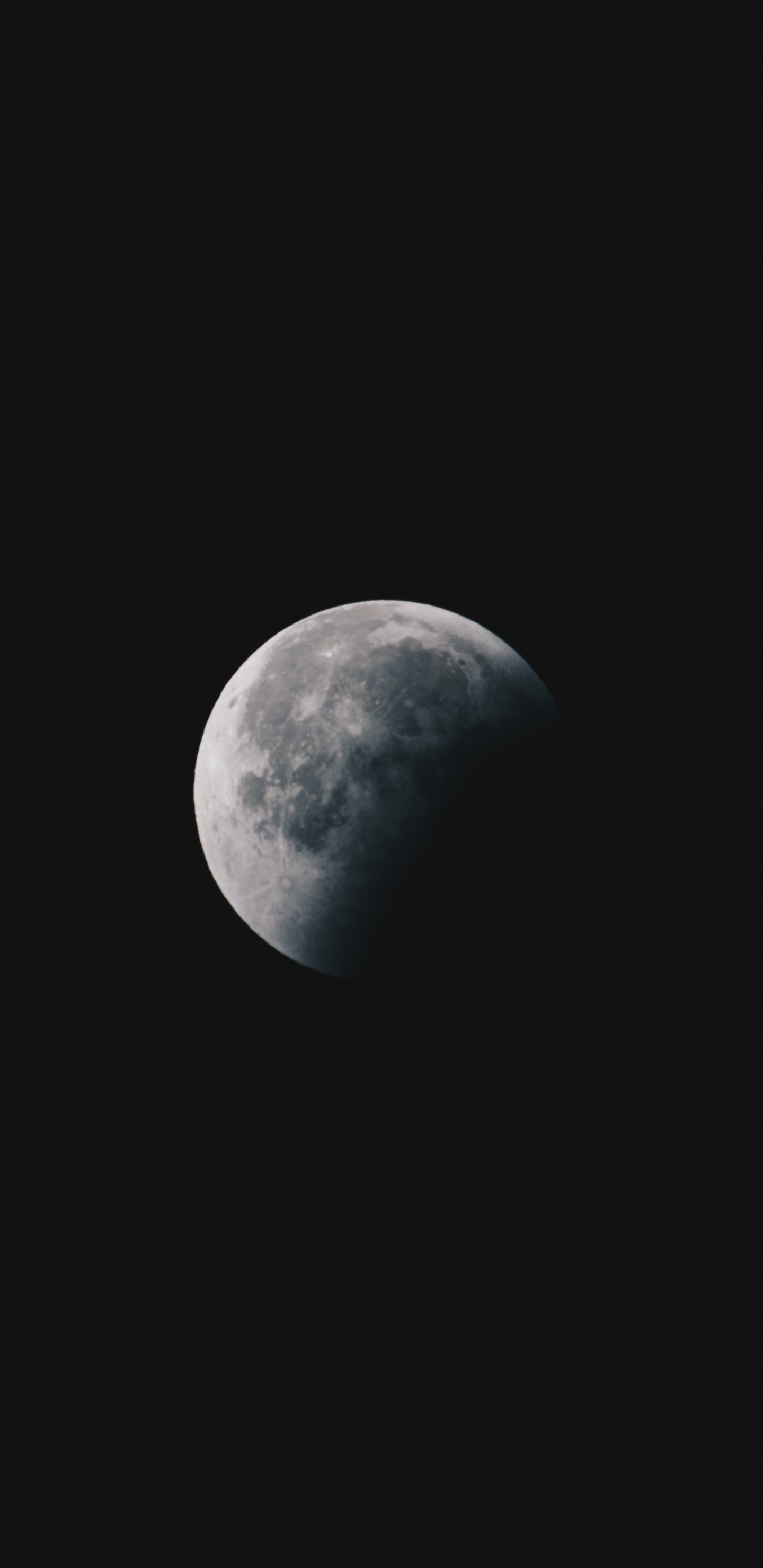 Обои луна, лунное затмение, земля, атмосфера, природа в разрешении 1440x2960