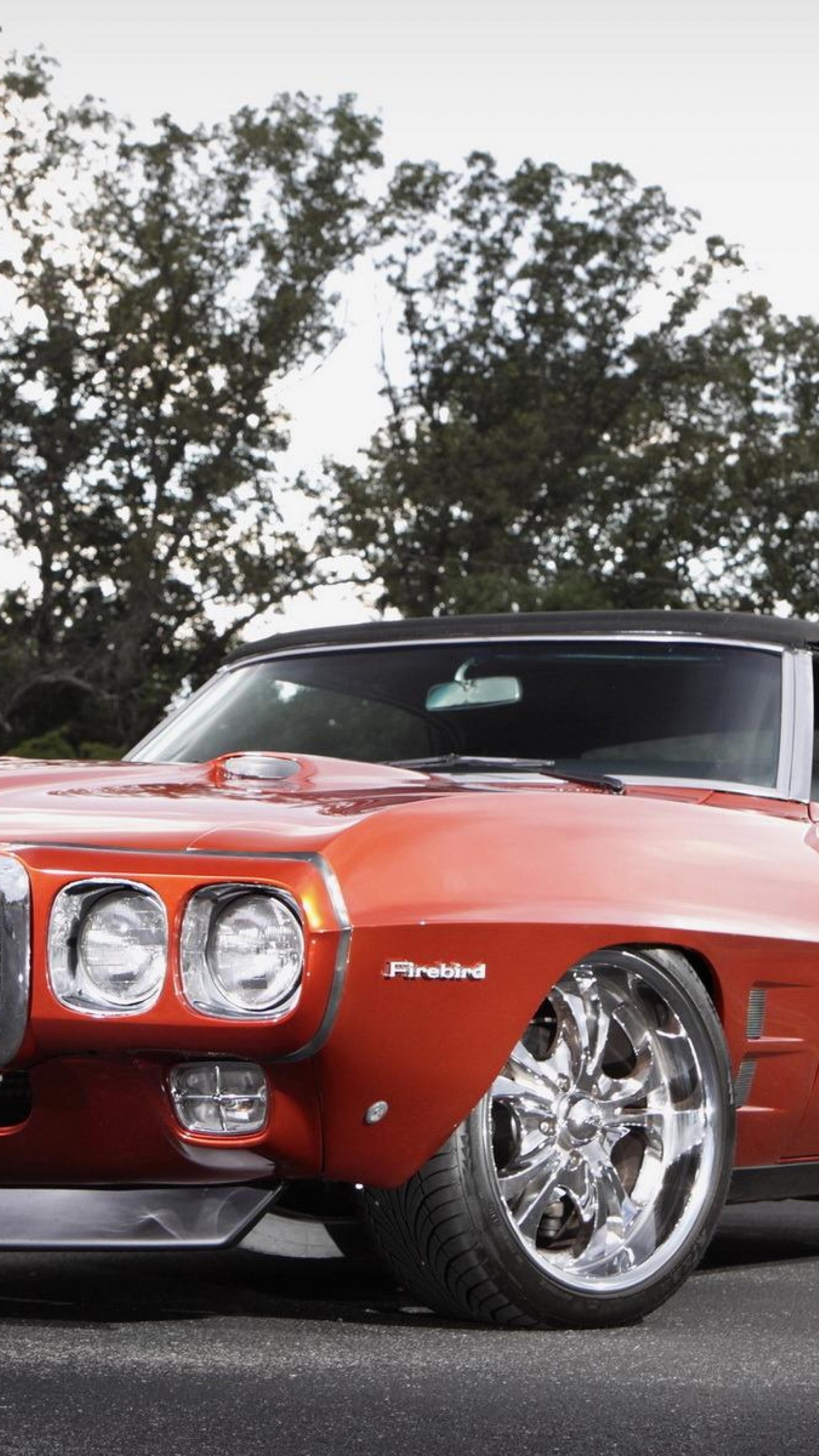 Обои Пони-кар, бампер, кузов купе, Понтиак Файерберд, седан в разрешении 1440x2560