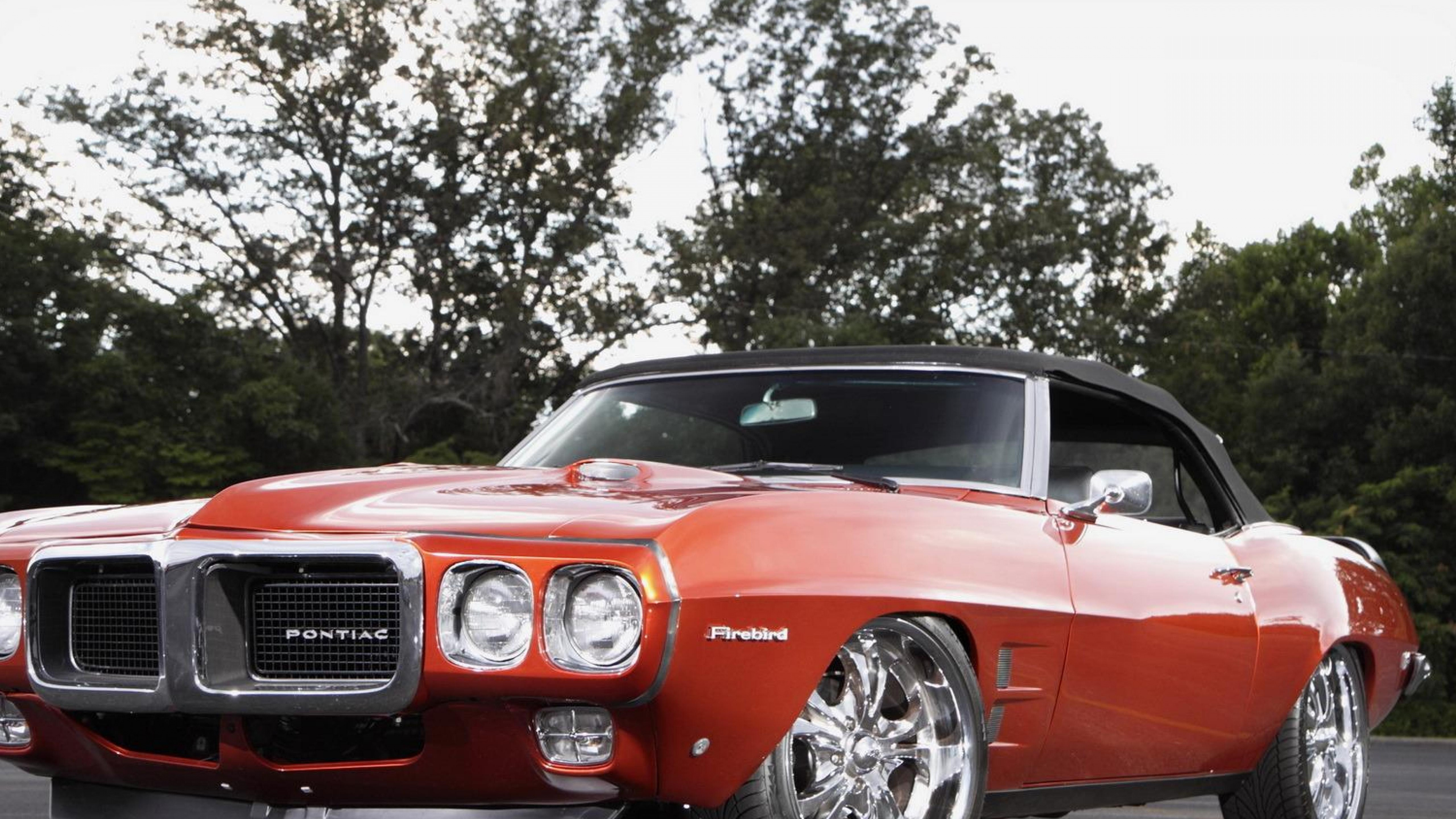 Обои Пони-кар, бампер, кузов купе, Понтиак Файерберд, седан в разрешении 3840x2160
