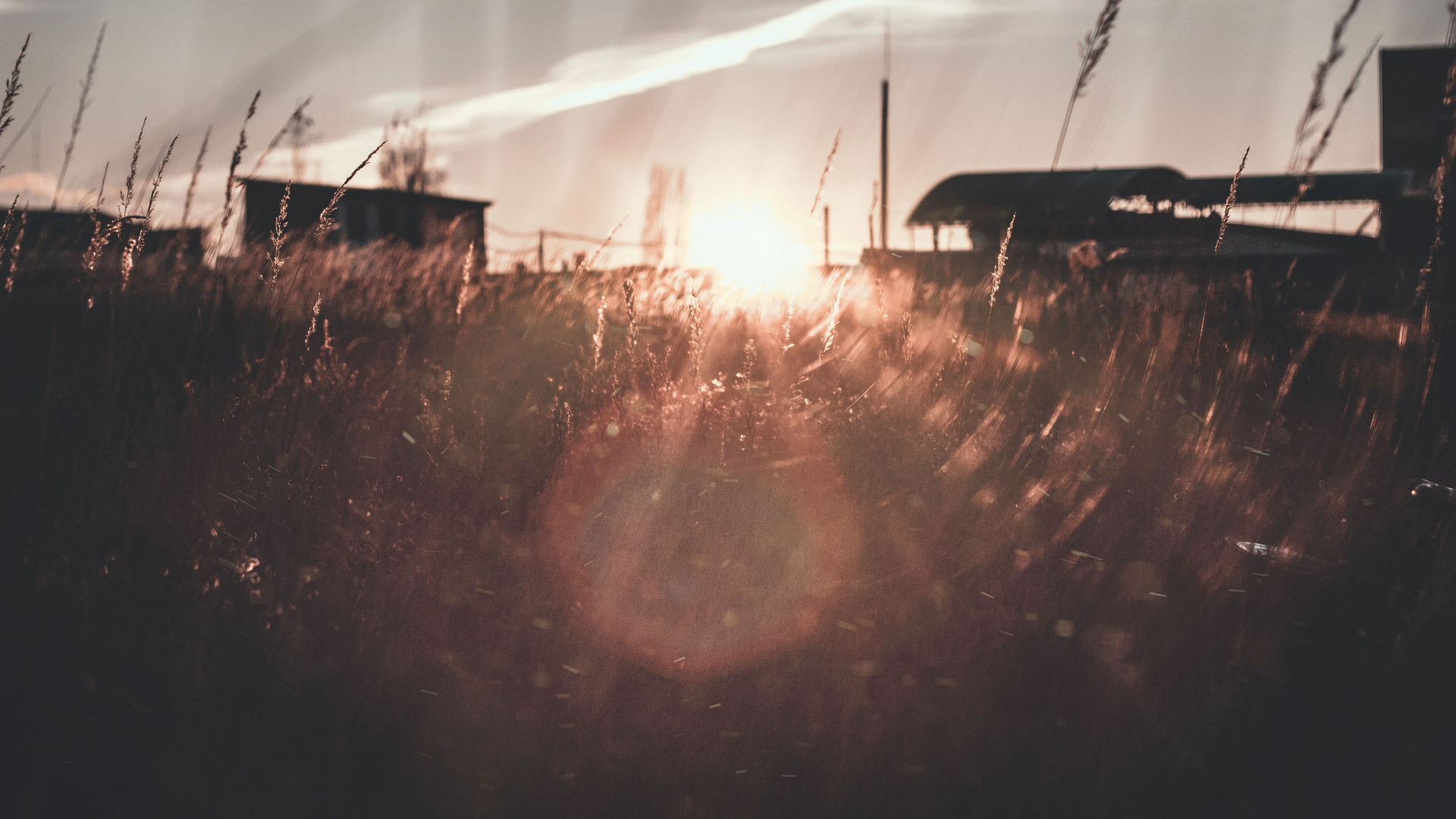 Обои атмосфера, солнечный свет, ночь, свет, вечер в разрешении 1920x1080