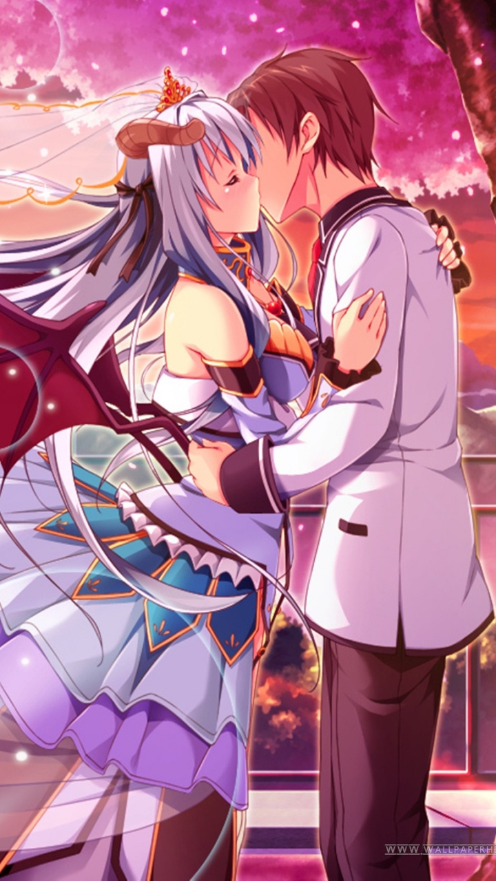 Обои аниме, иллюстрация, вымышленный персонаж, розовый, комиксы в разрешении 720x1280