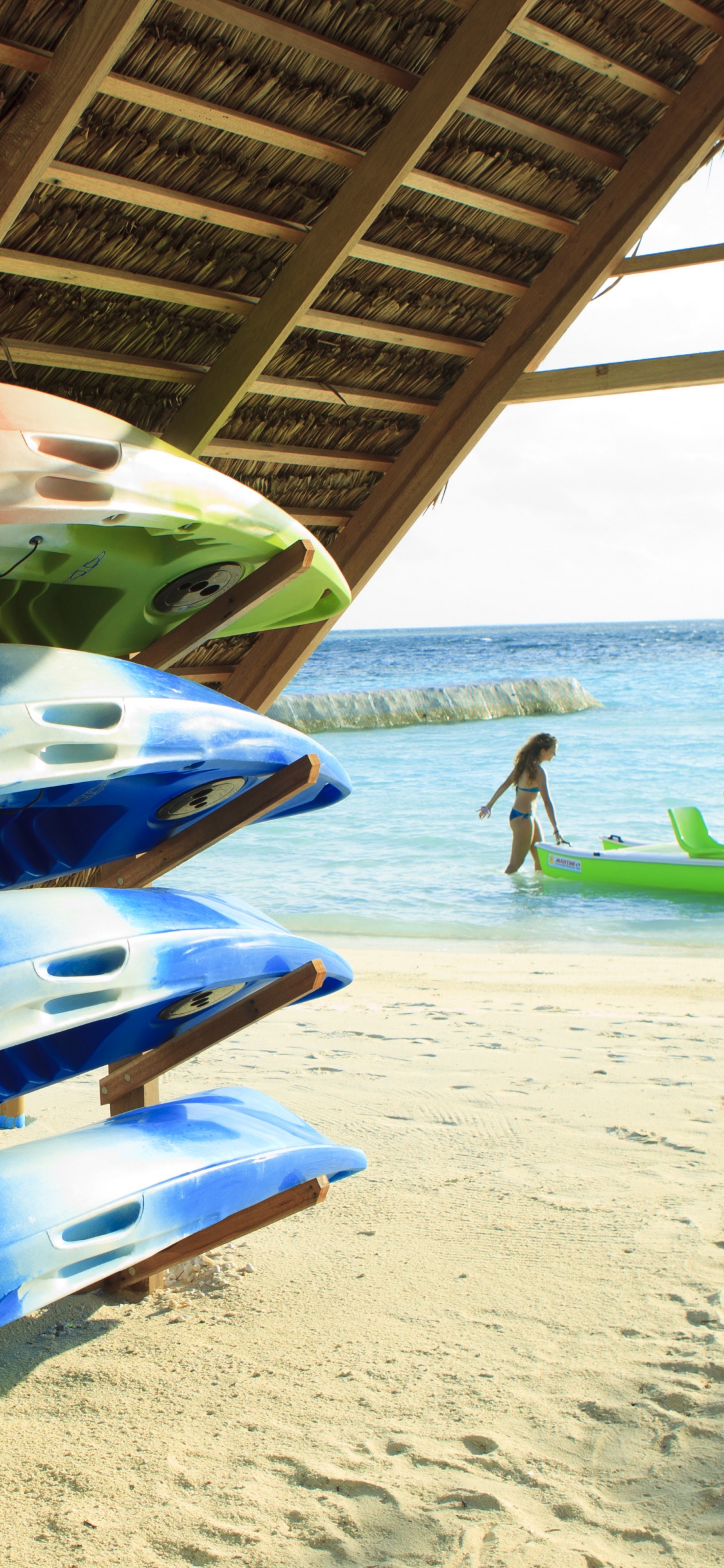 Обои О Маафуши Мальдивы, Ари Атолл, Дангети, Тза, прибежище в разрешении 1125x2436