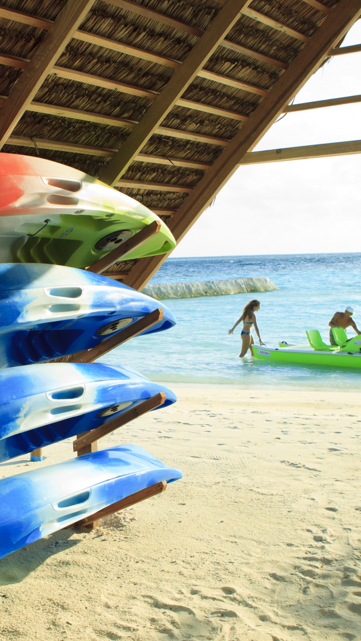 Обои О Маафуши Мальдивы, Ари Атолл, Дангети, Тза, прибежище в разрешении 720x1280