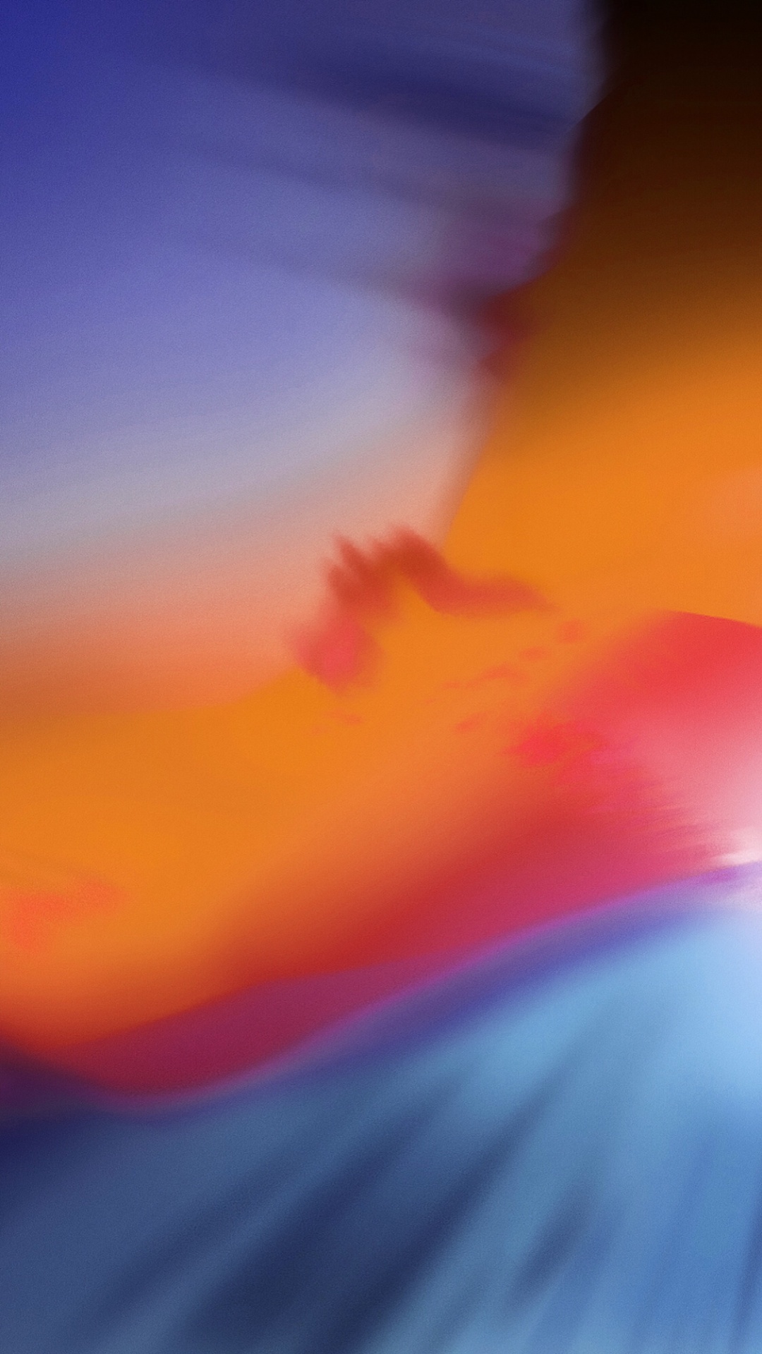 Обои яблоко, облако, послесвечение, Оранжевый цвет, сумрак в разрешении 1080x1920