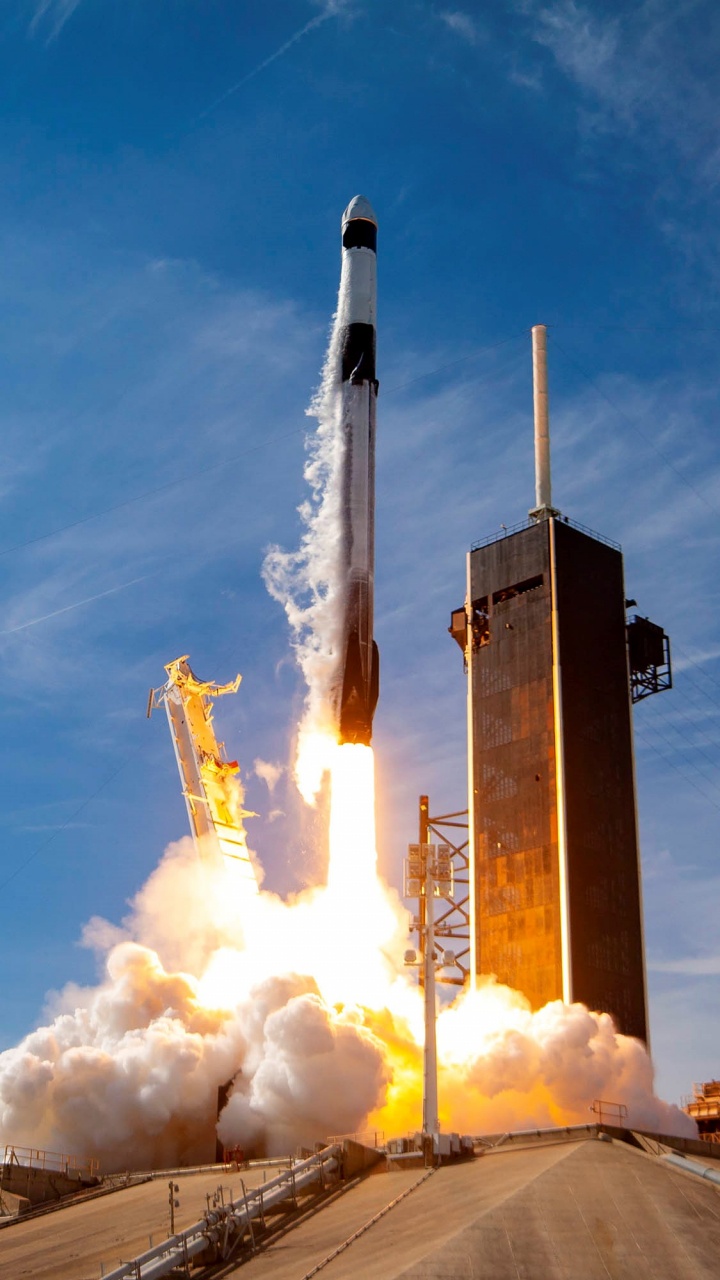 Обои space shuttle, Международная космическая станция, Spacex CRS-21, стс-130, SpaceX в разрешении 720x1280