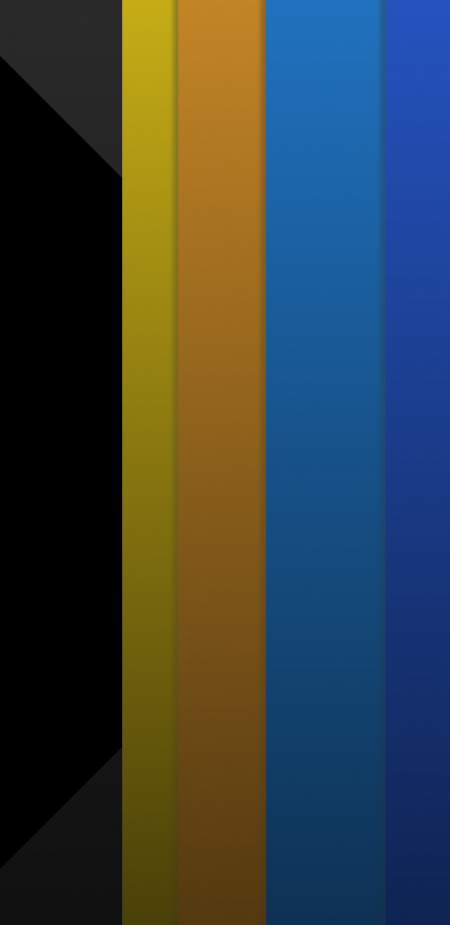 Обои минимализм, абстрактное искусство, синий, черный, Фиолетовый в разрешении 1440x2960