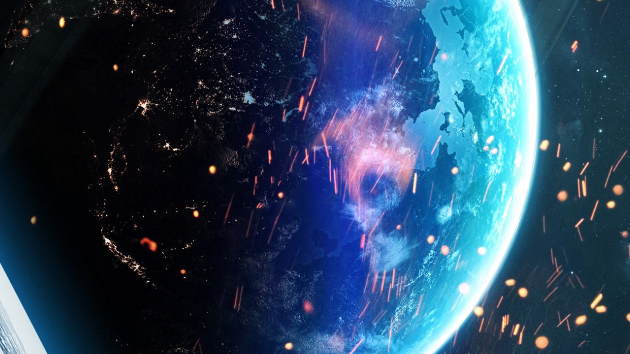 Обои земля, иноходец па, атмосфера, мир, Галактика в разрешении 1280x720